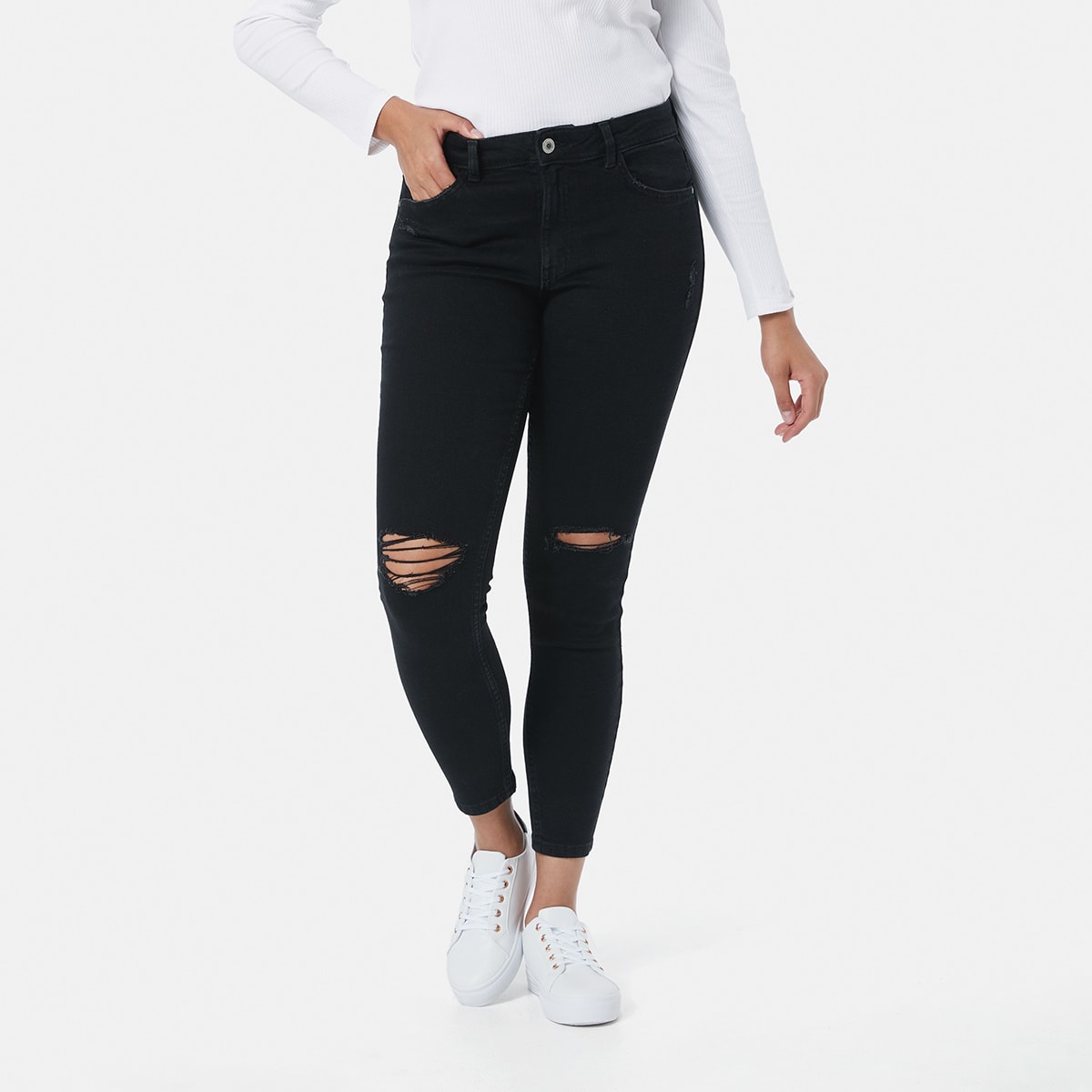 Distressed Skinny Jeans - Kmart