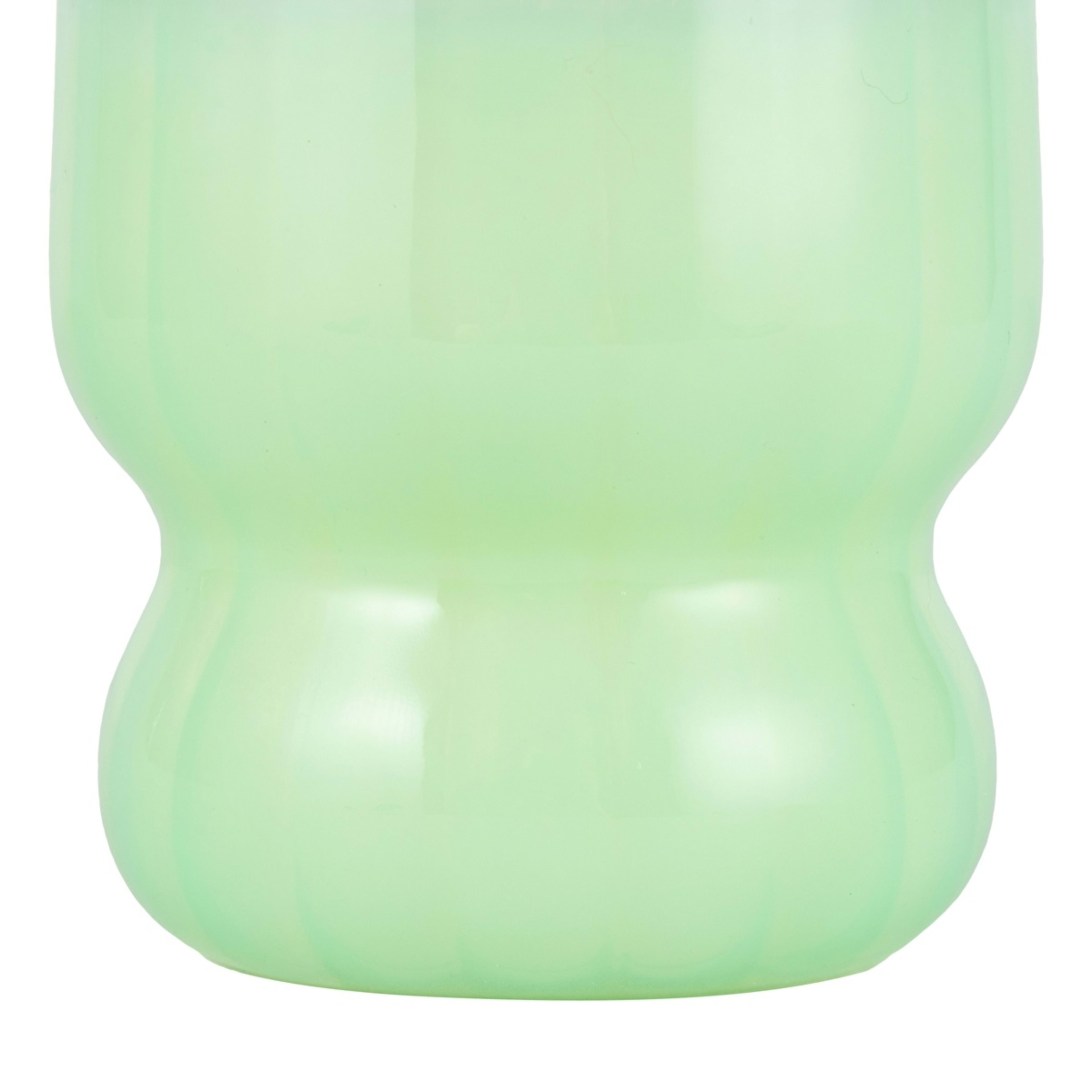5 Coves of Capri Swirl Glass Candle - Green, 5 of 9