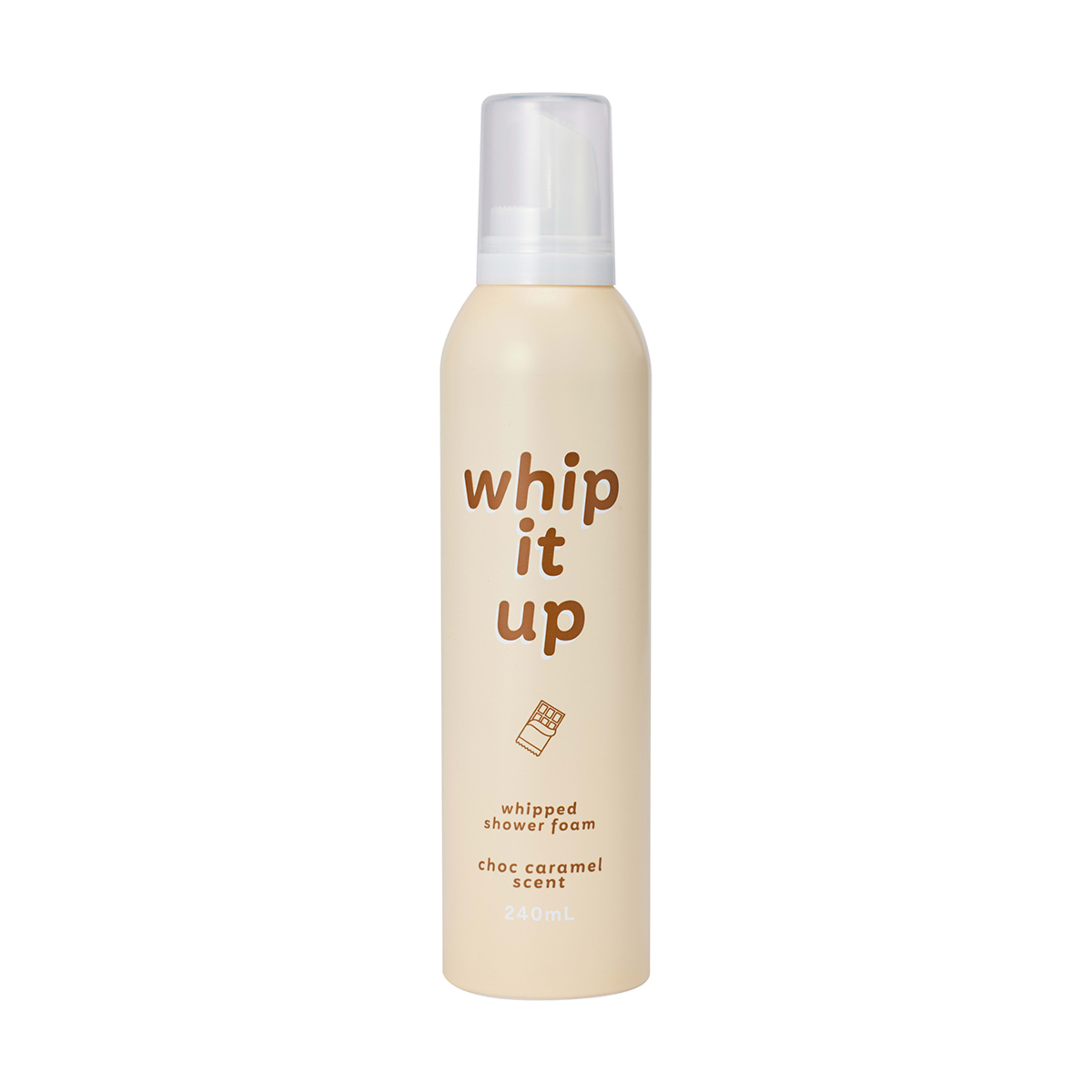 Whip It Up Whipped Shower Foam 240ml Choc Caramel Scent Kmart