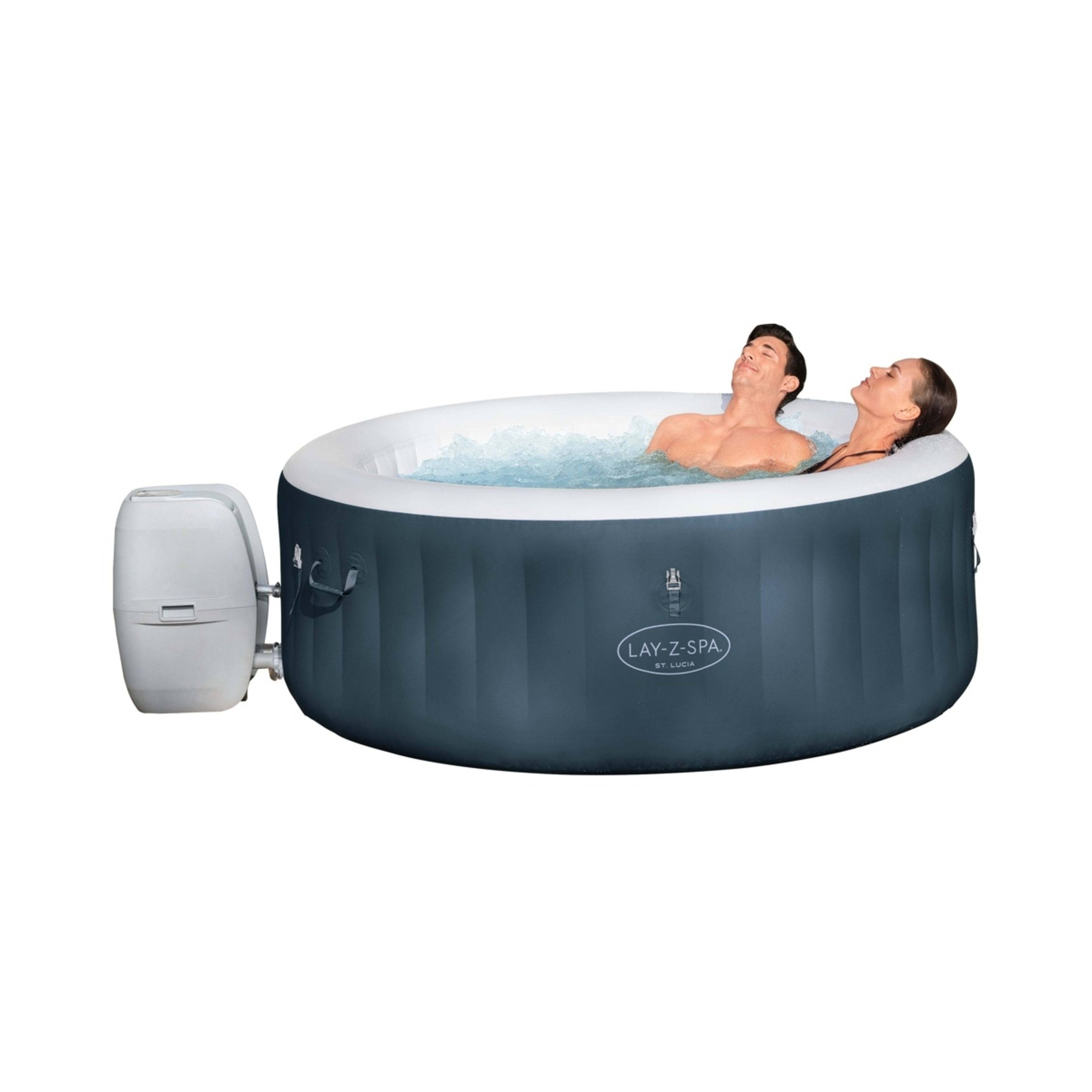 1 Bestway Lay-Z-Spa St. Lucia Inflatable Portable Spa