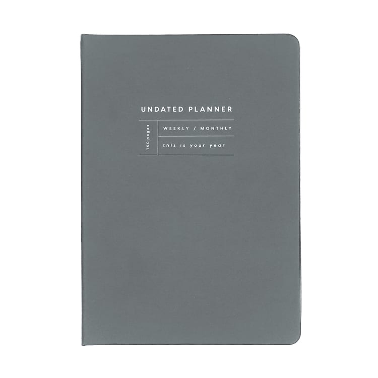 Undated Planner Black Kmart
