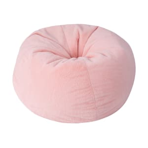 Pink Faux Fur Bean Bag