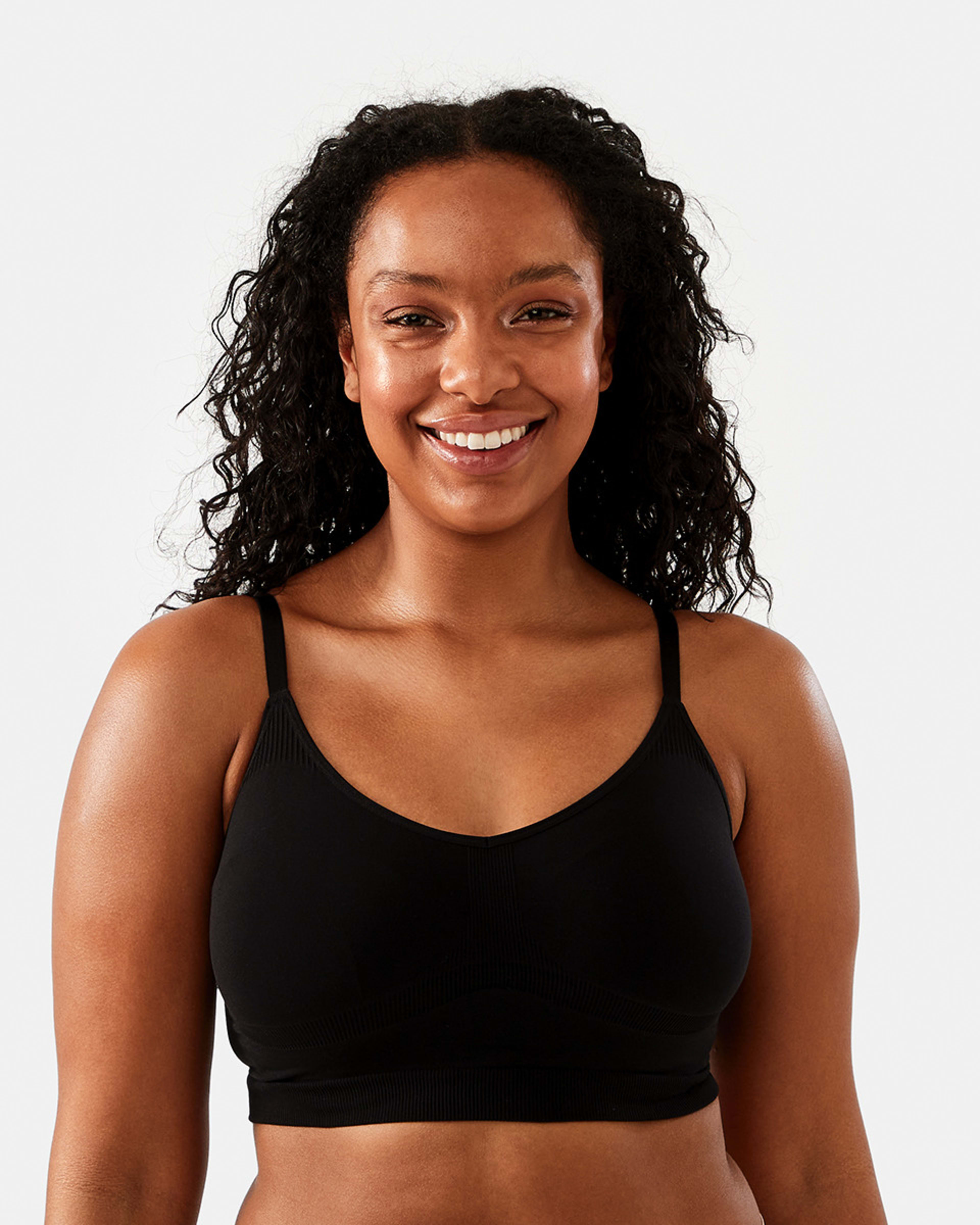 1 Seamfree Sculpting Crop Top Black, 1 of 6