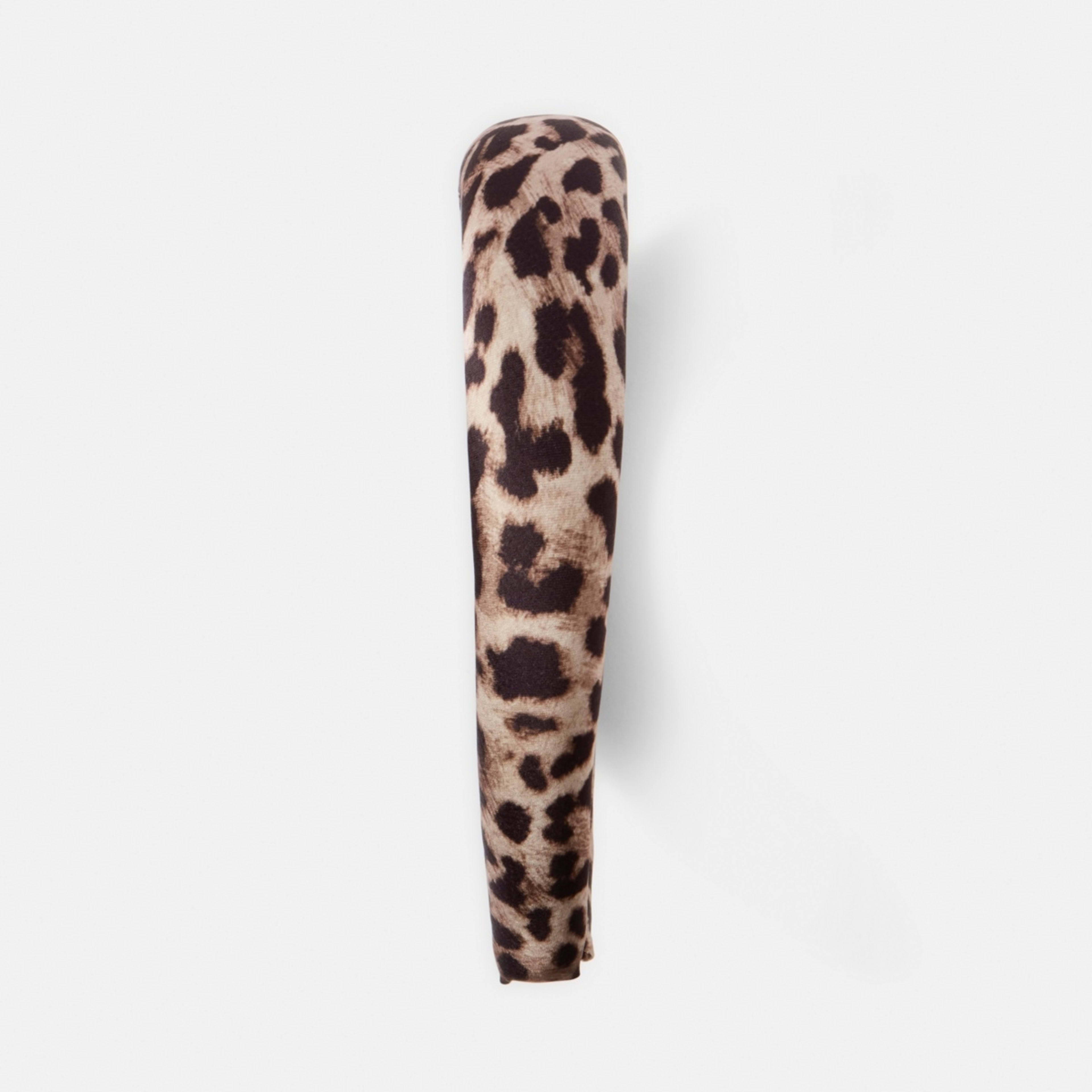 3 Leopard Stretch Headband - Brown, 3 of 6