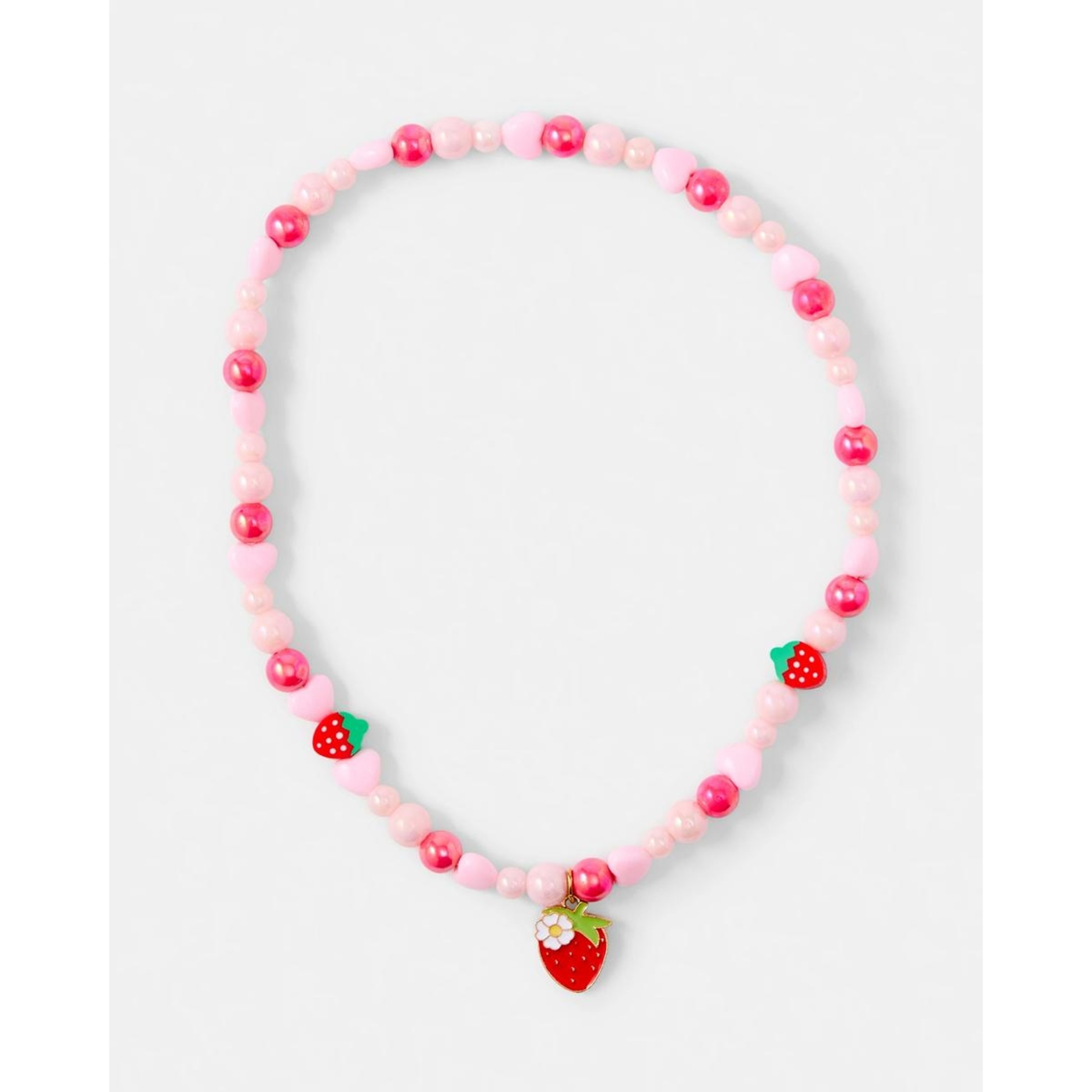 2 2 Pack Strawberry Necklace and Bracelet Set - Red and Pink, 2 of 4