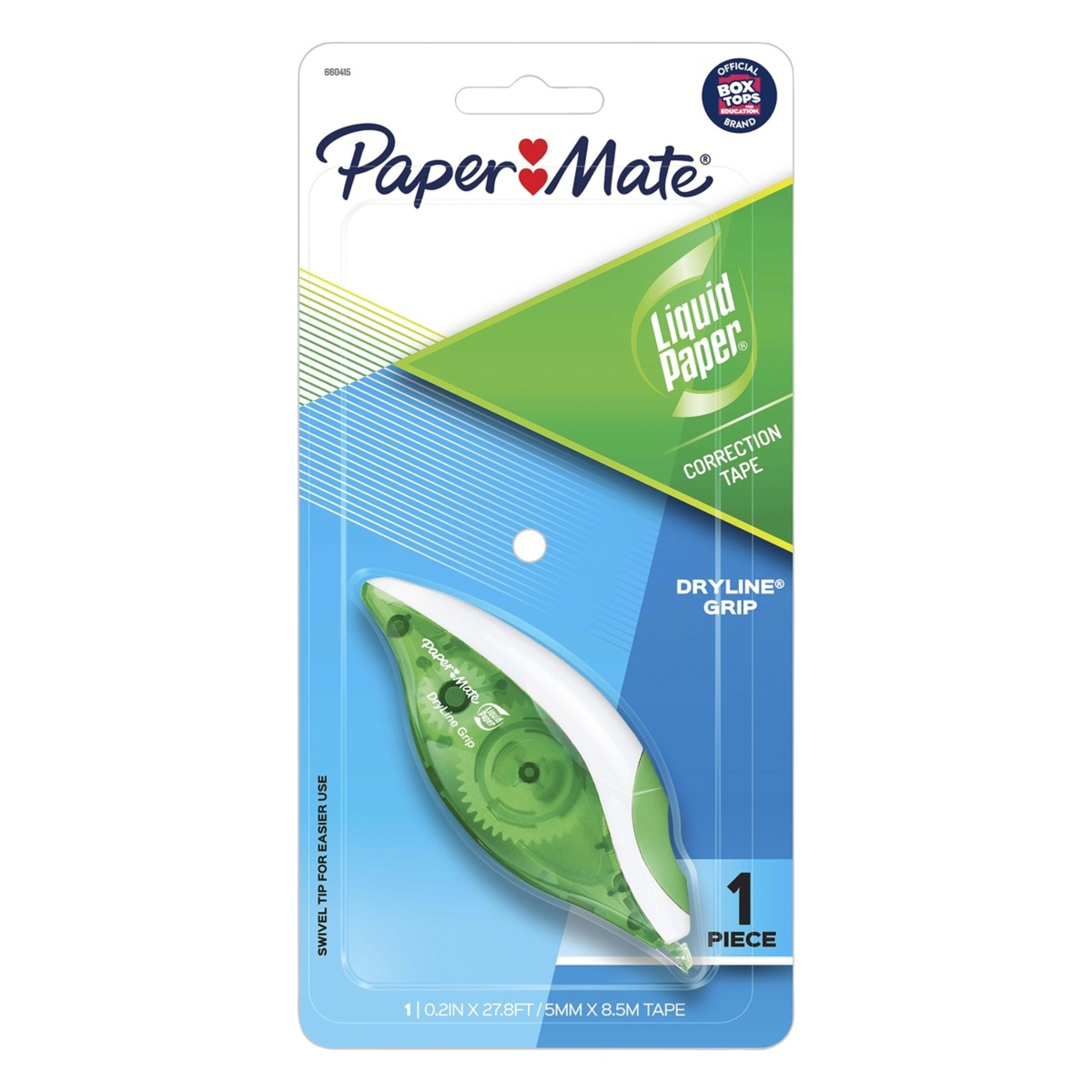 1 Paper Mate Liquid Paper Dryline Grip Correction Tape, 1 of 6