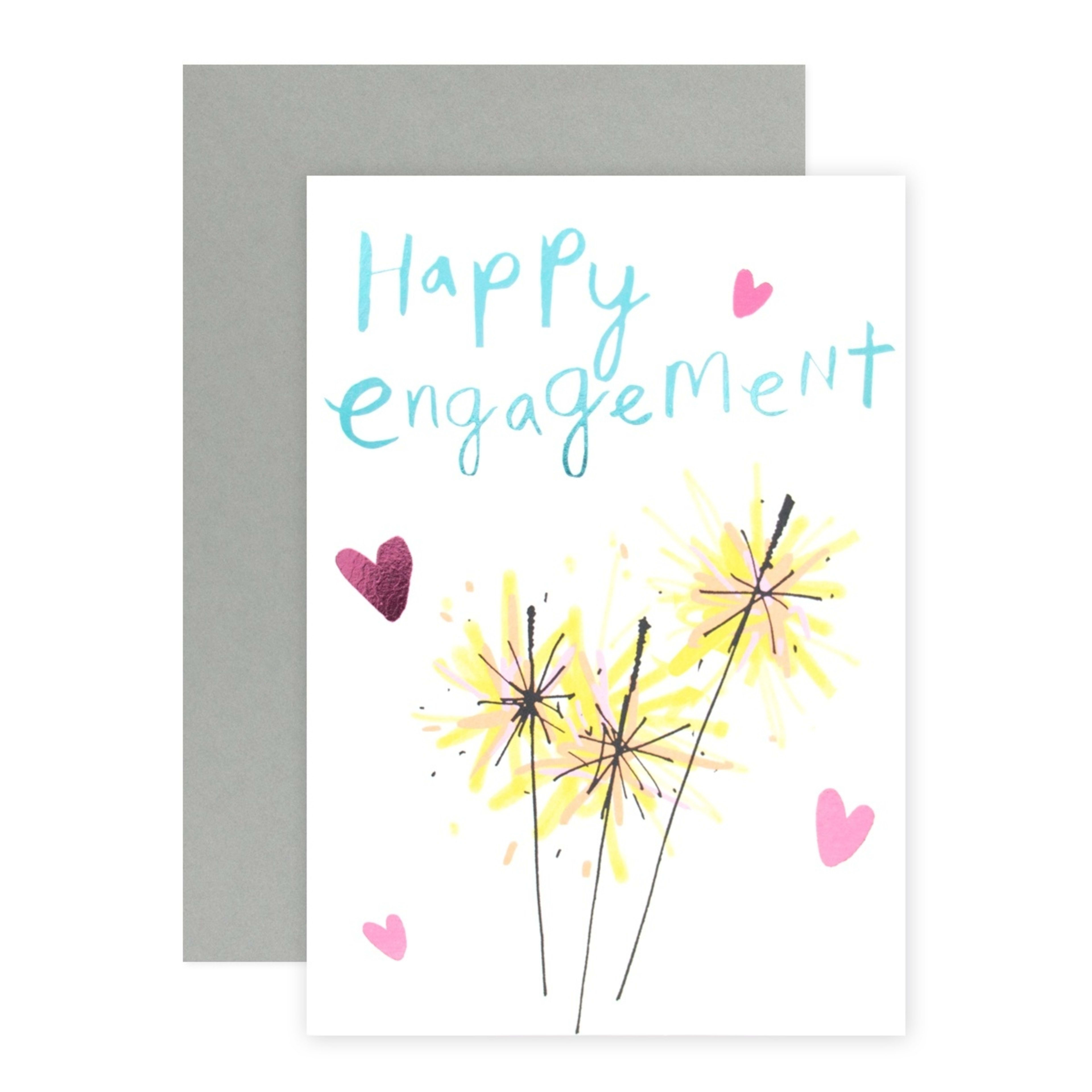 1 Connections from Hallmark Engagement Card - Sparklers
