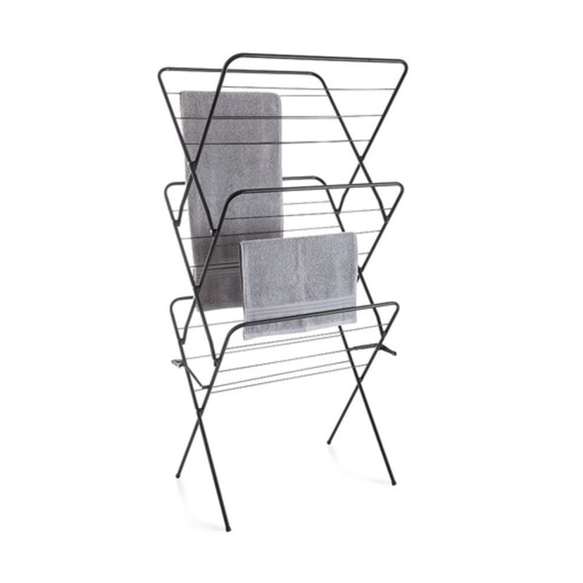 Concertina Clothes Airer Black Kmart