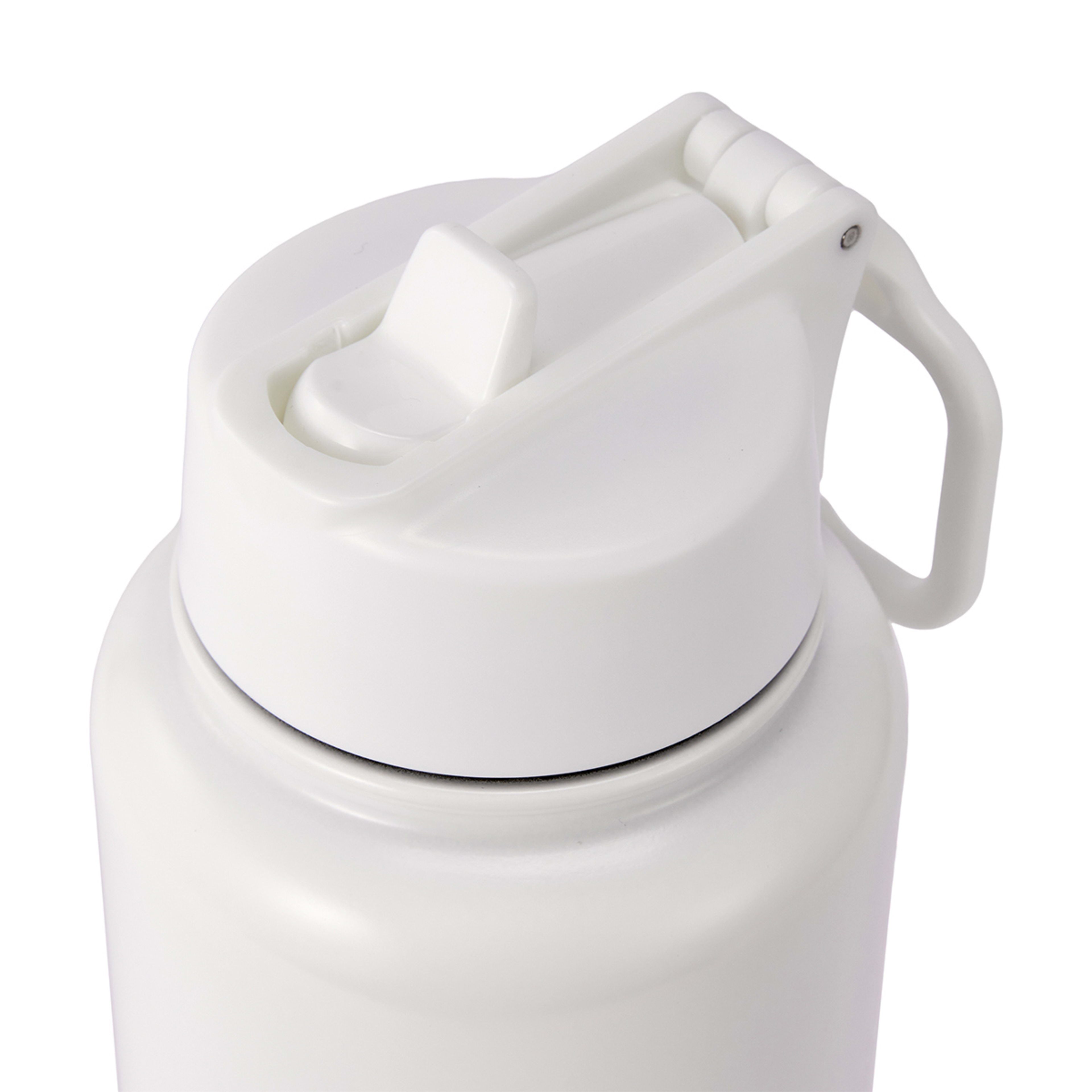 960ml White Double Wall Insulated Cylinder Drink Bottle Kmart