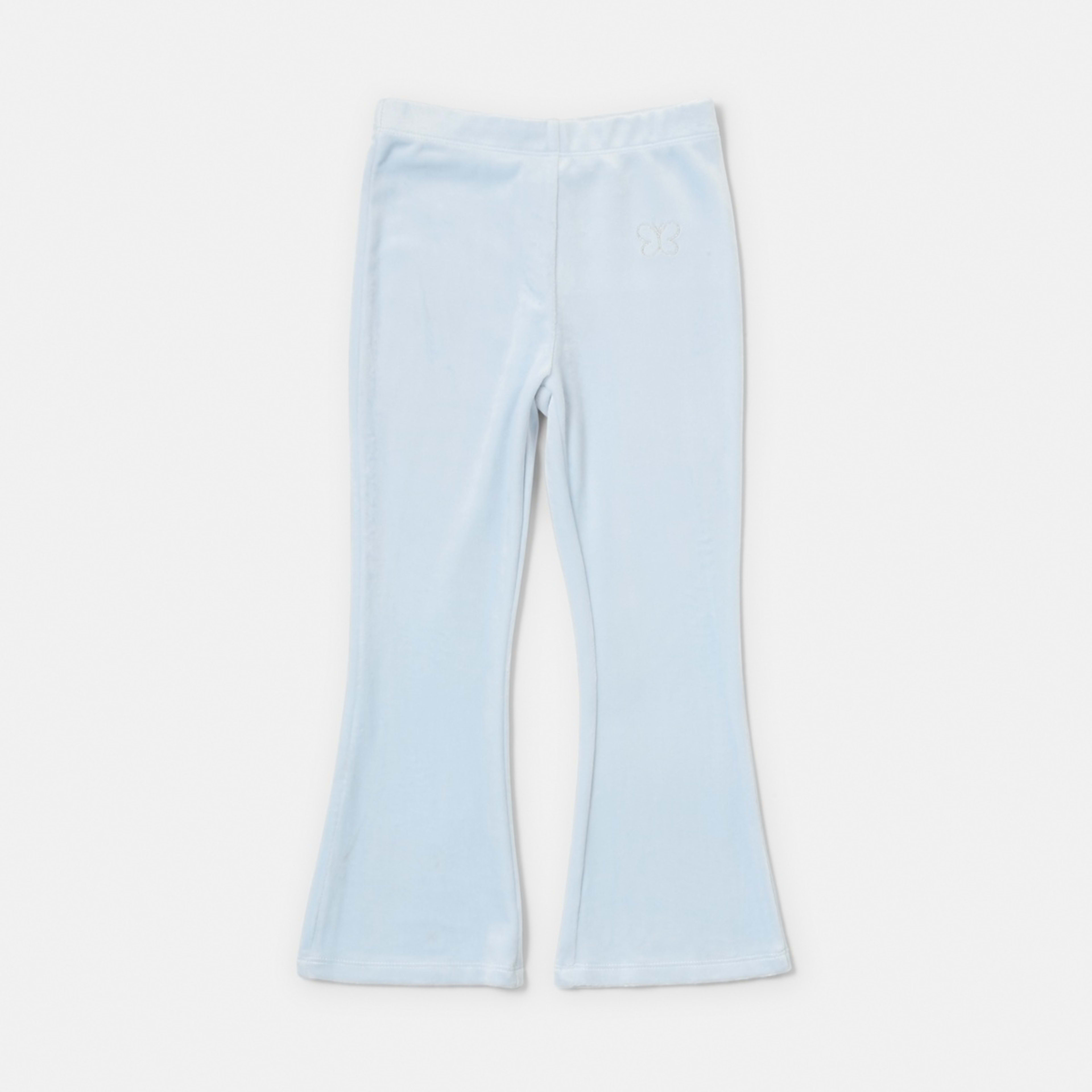 6 Velour Flare Leggings Butterfly Doll Blue, 6 of 7