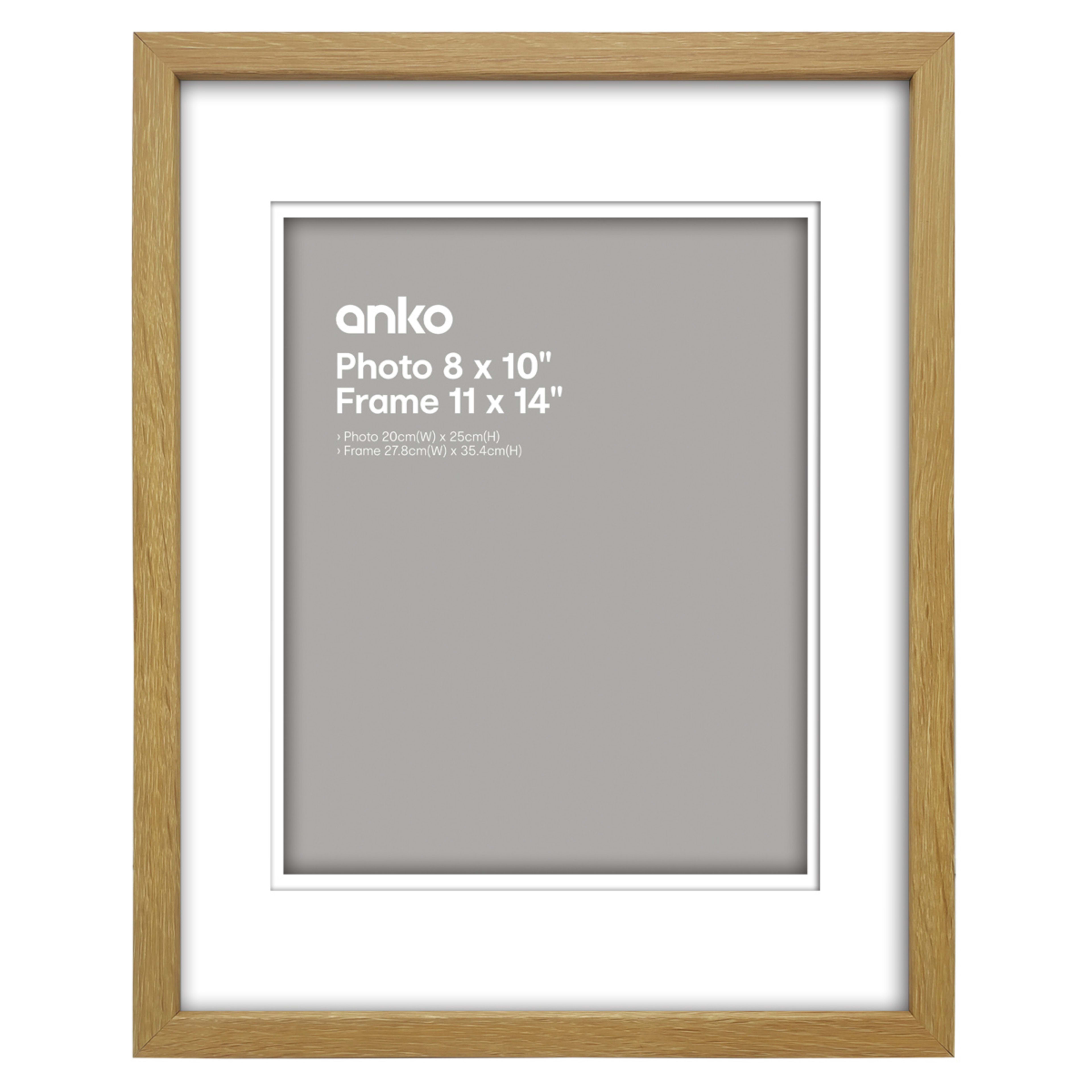 1 Photo Frame - 8in. x 10in. (20cm x 25cm), Oak