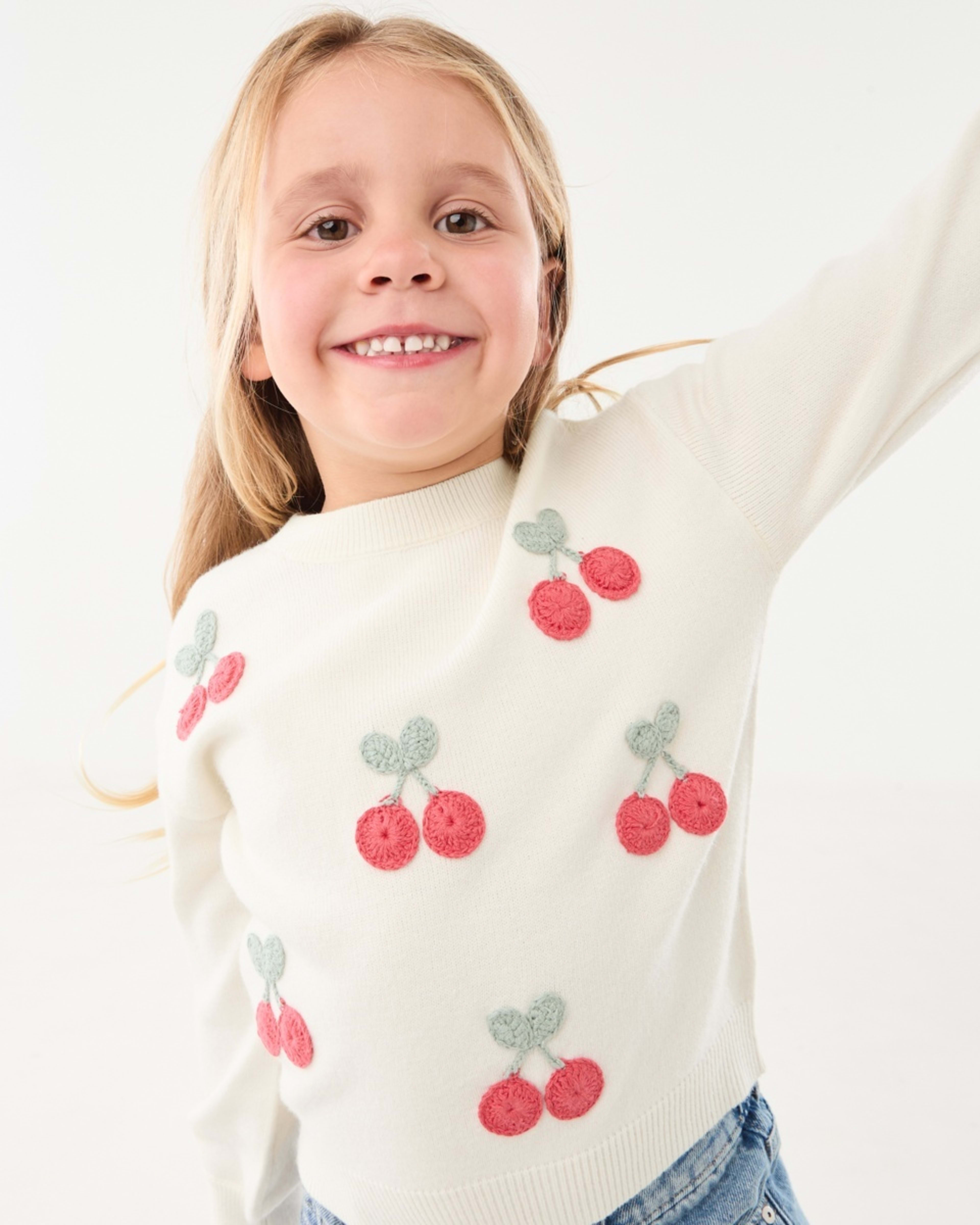 3 Knit Jumper Cherry Knit Pristine, 3 of 8
