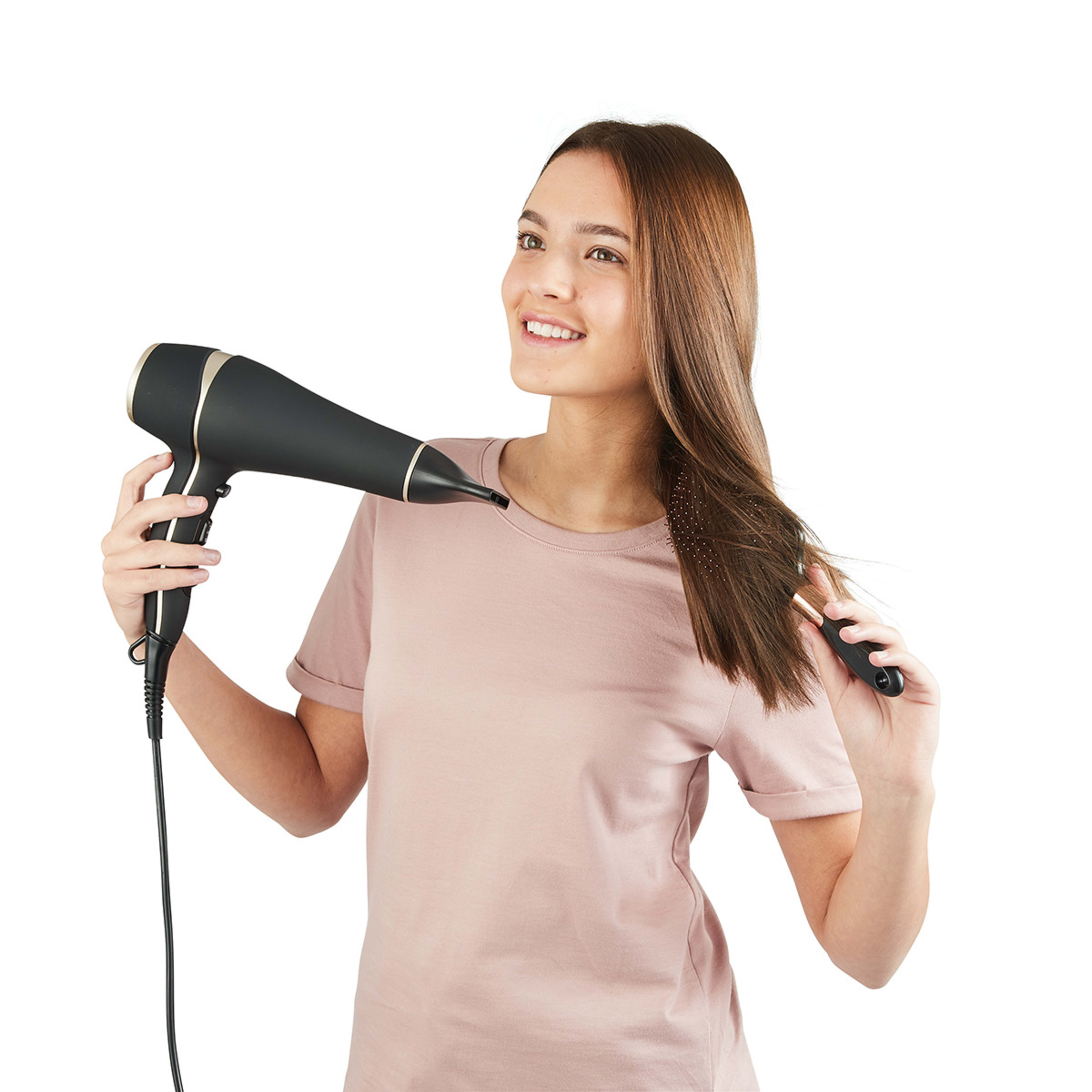 2 Ionic Hair Dryer - Matte Black, 2 of 9