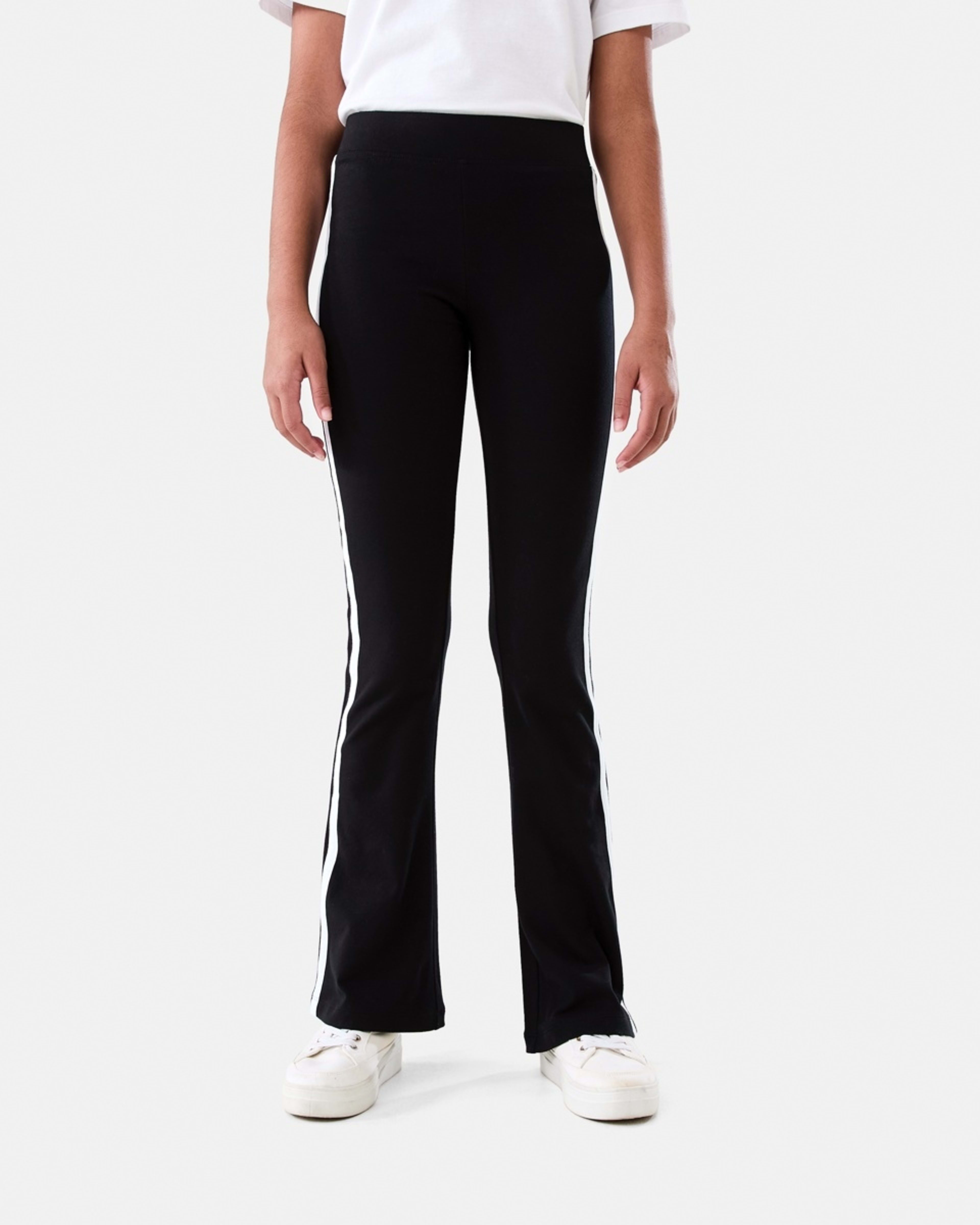 1 Side Stripe Flare Leggings BLACK, 1 of 6