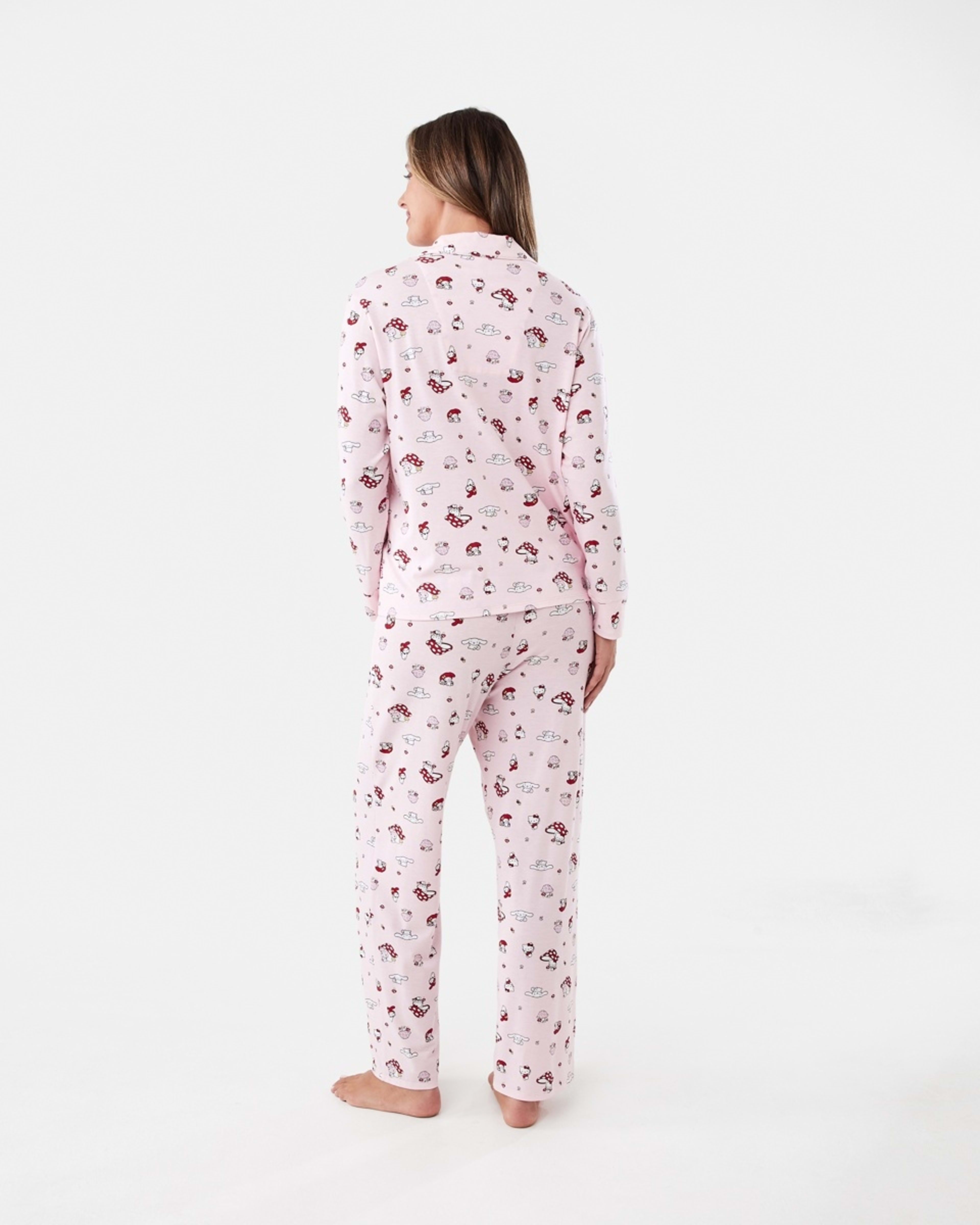 3 Hello Kitty License Long Sleeve Top and Pants Comfort Pyjama Set Hello Kit, 3 of 6
