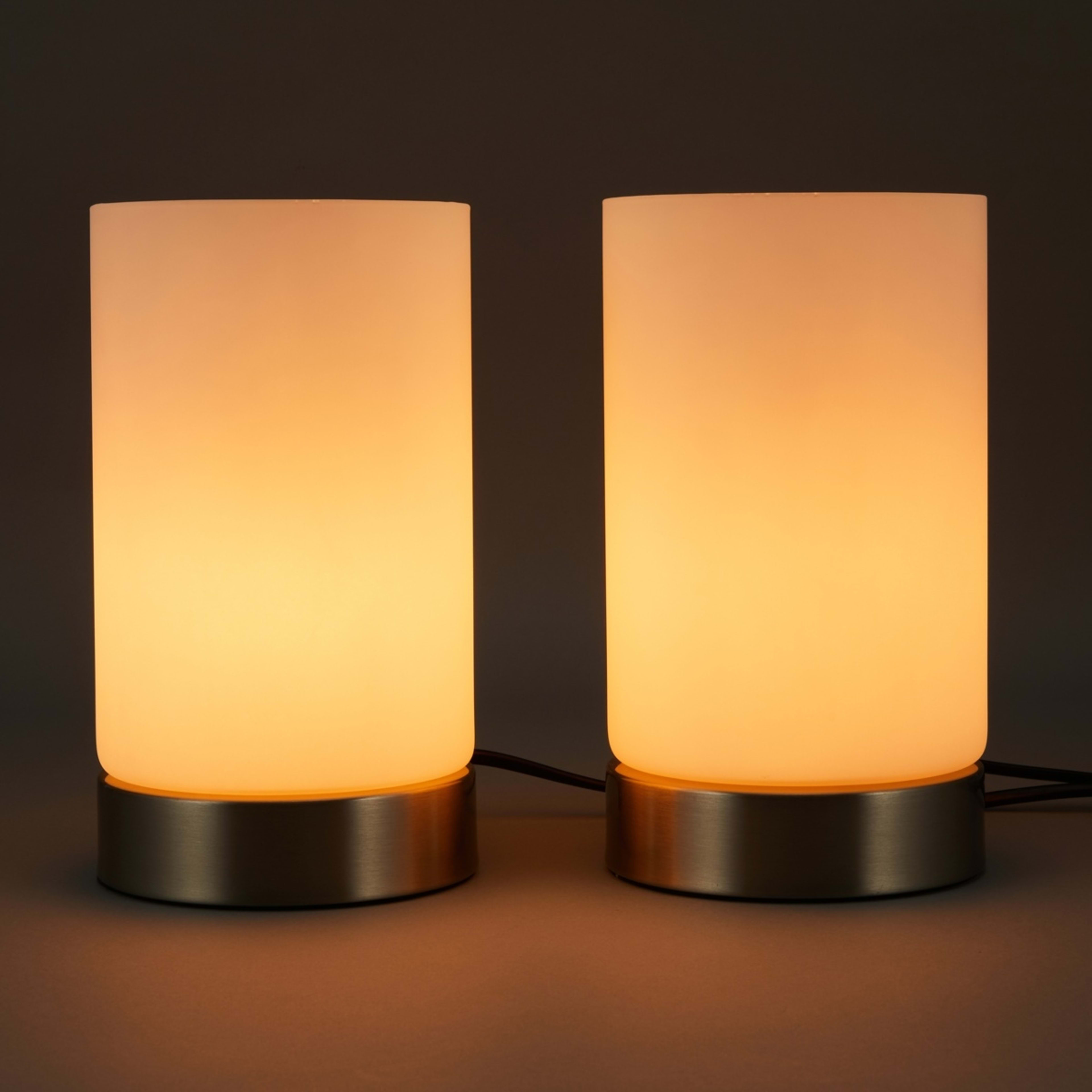 1 2 Pack Glass Touch Lamps, 1 of 6