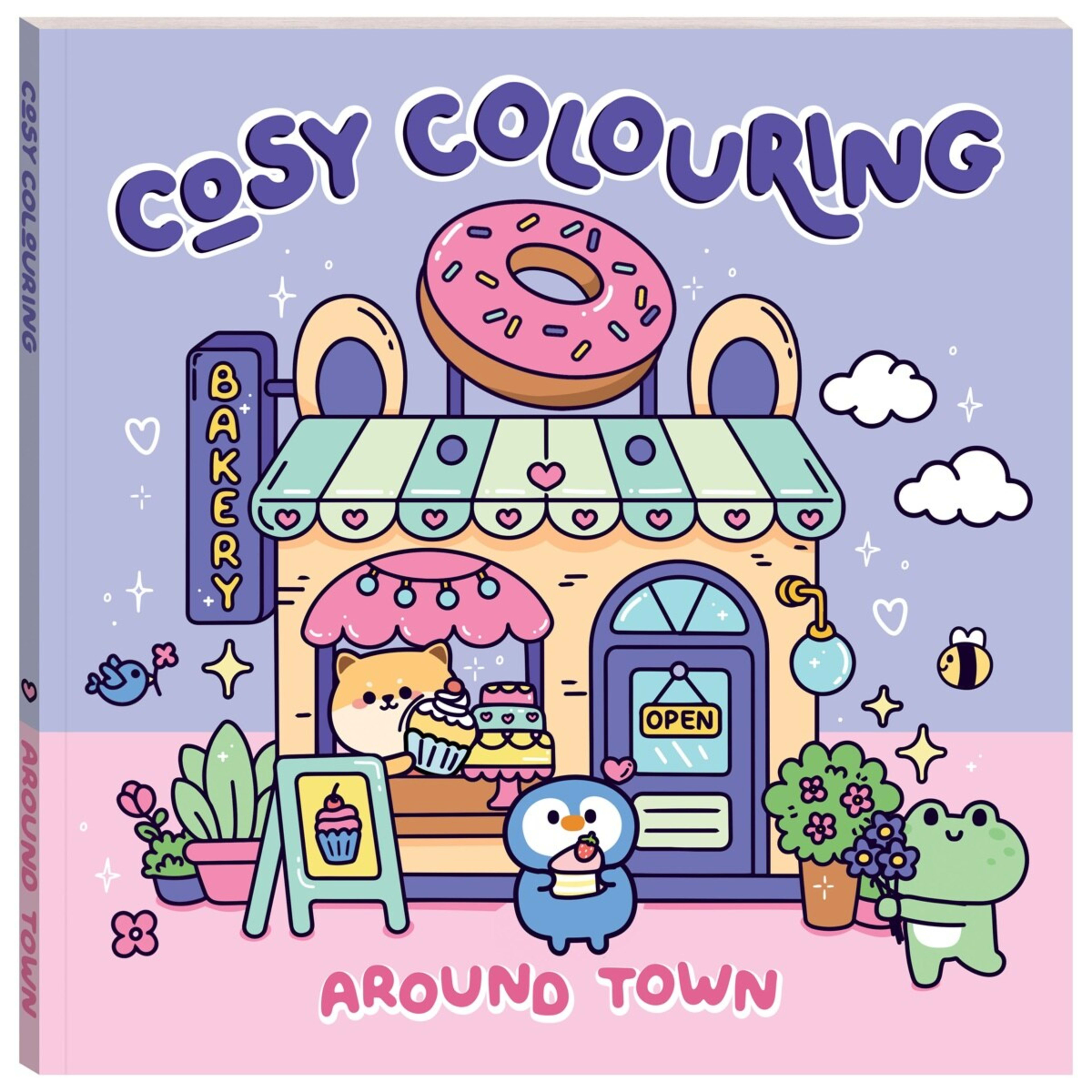 1 Art Maker Cosy Colouring: Around the Town - Book, 1 of 4