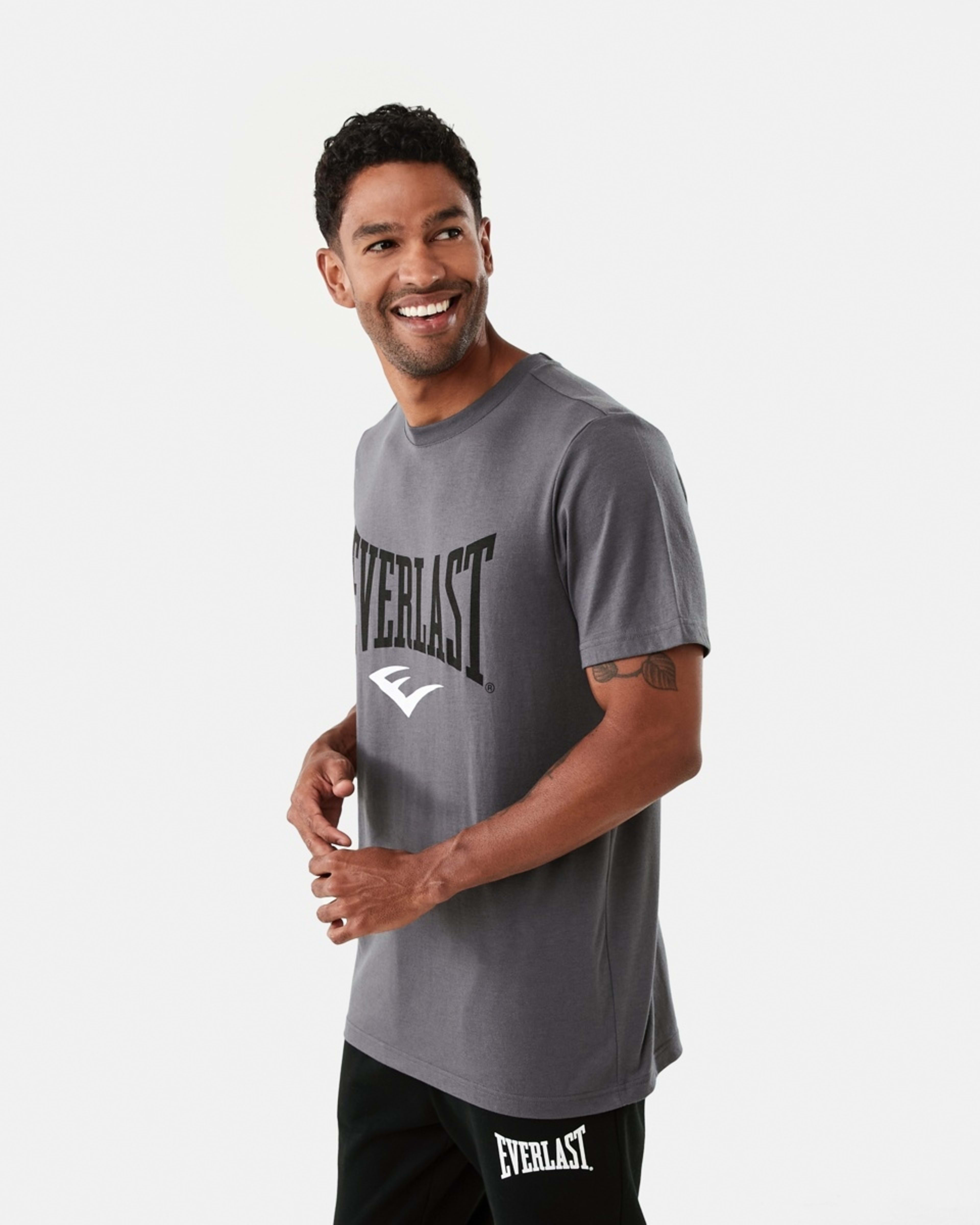 2 Everlast Mens Boxing T-shirt Ash, 2 of 6