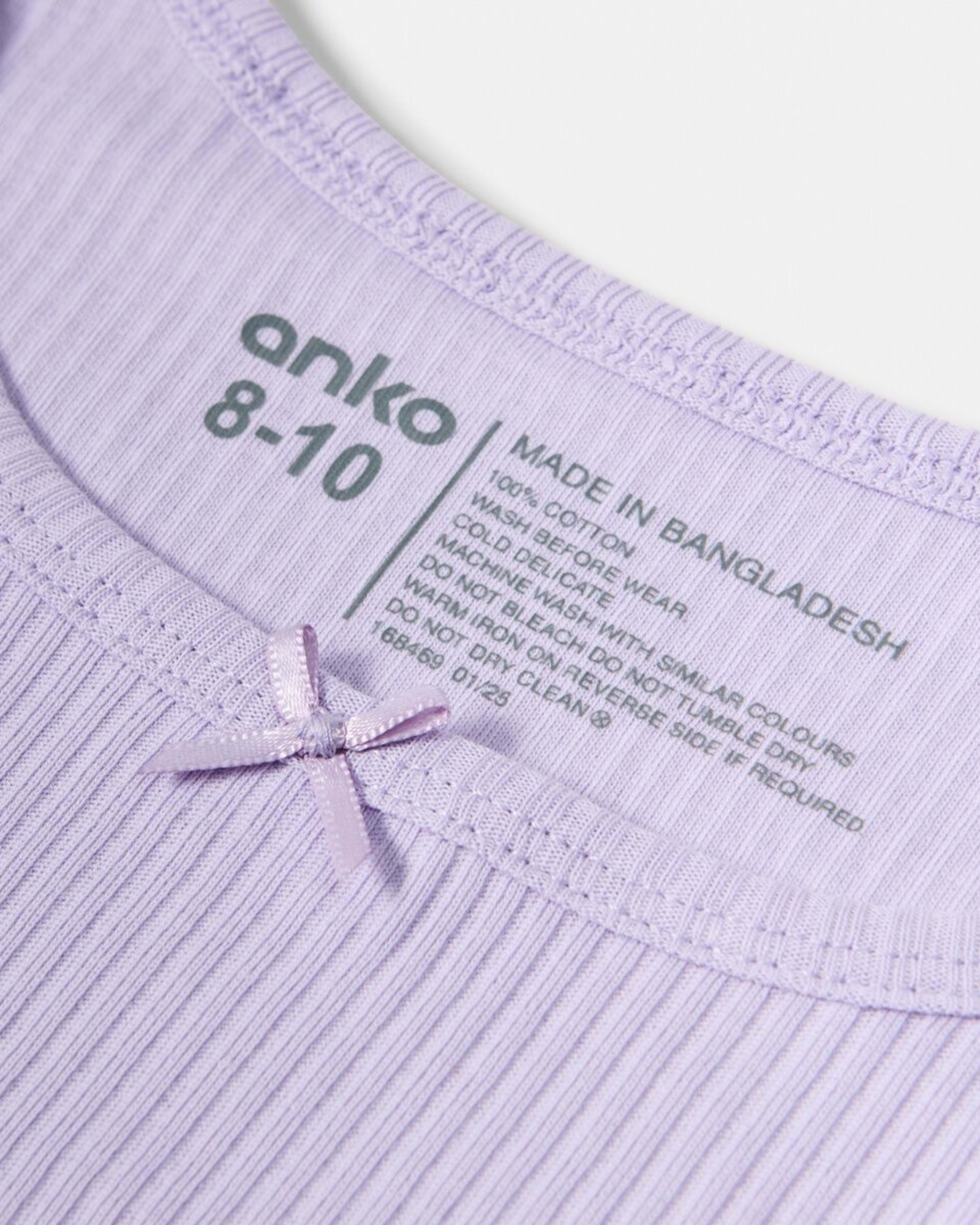 6 3 Pack Super Soft Singlets Purple, 6 of 9