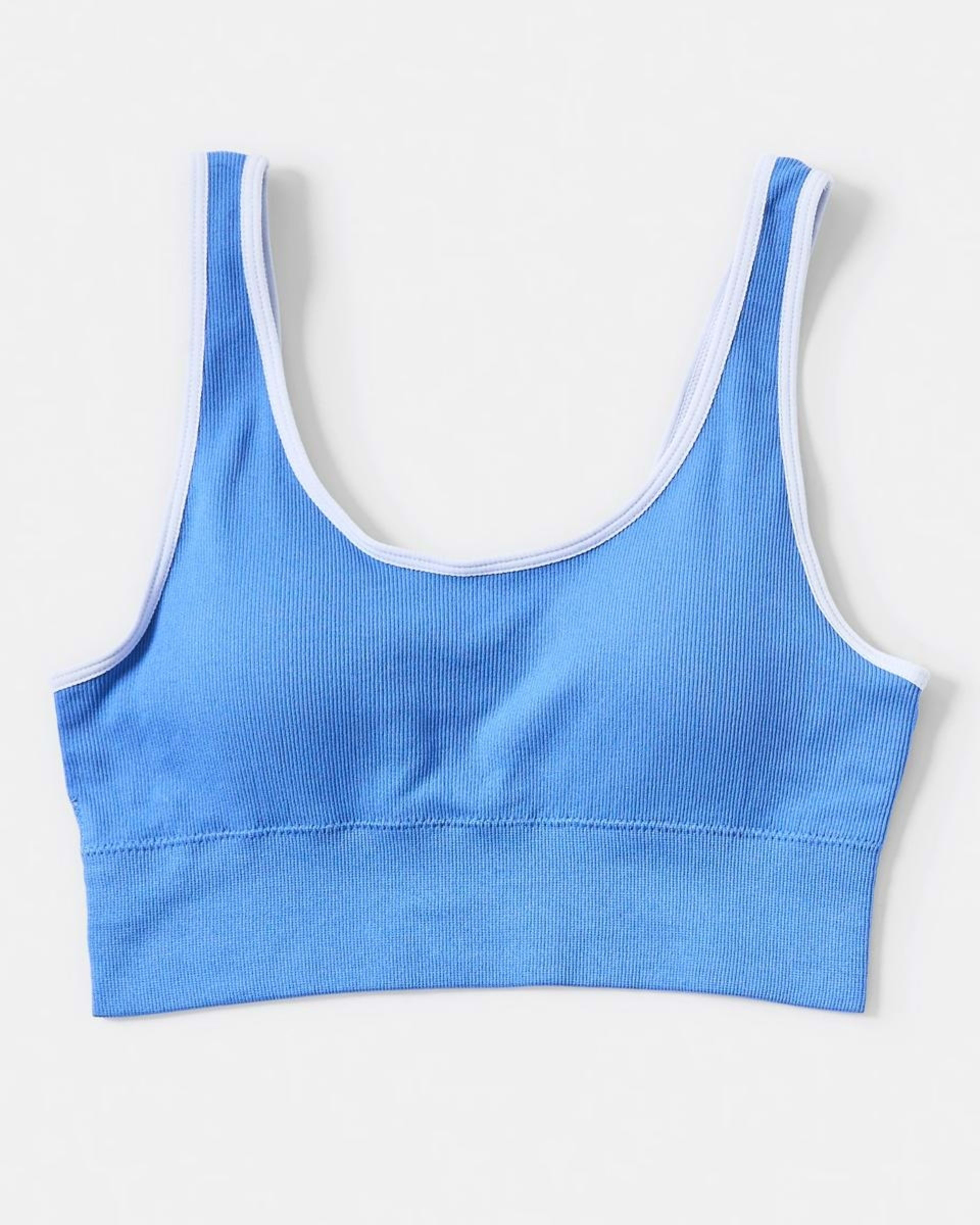 2 2 Pack Wirefree Seamfree Trim Crop Top BLUE MARINE, GREY MARLE, 2 of 9
