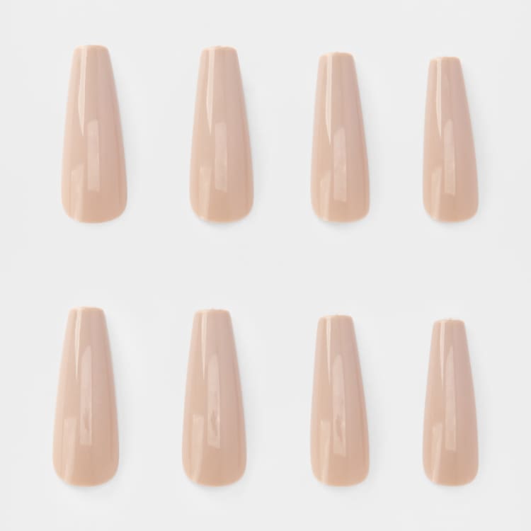 OXX Cosmetics 24 Pack False Extra Length Nails with Adhesive Coffin