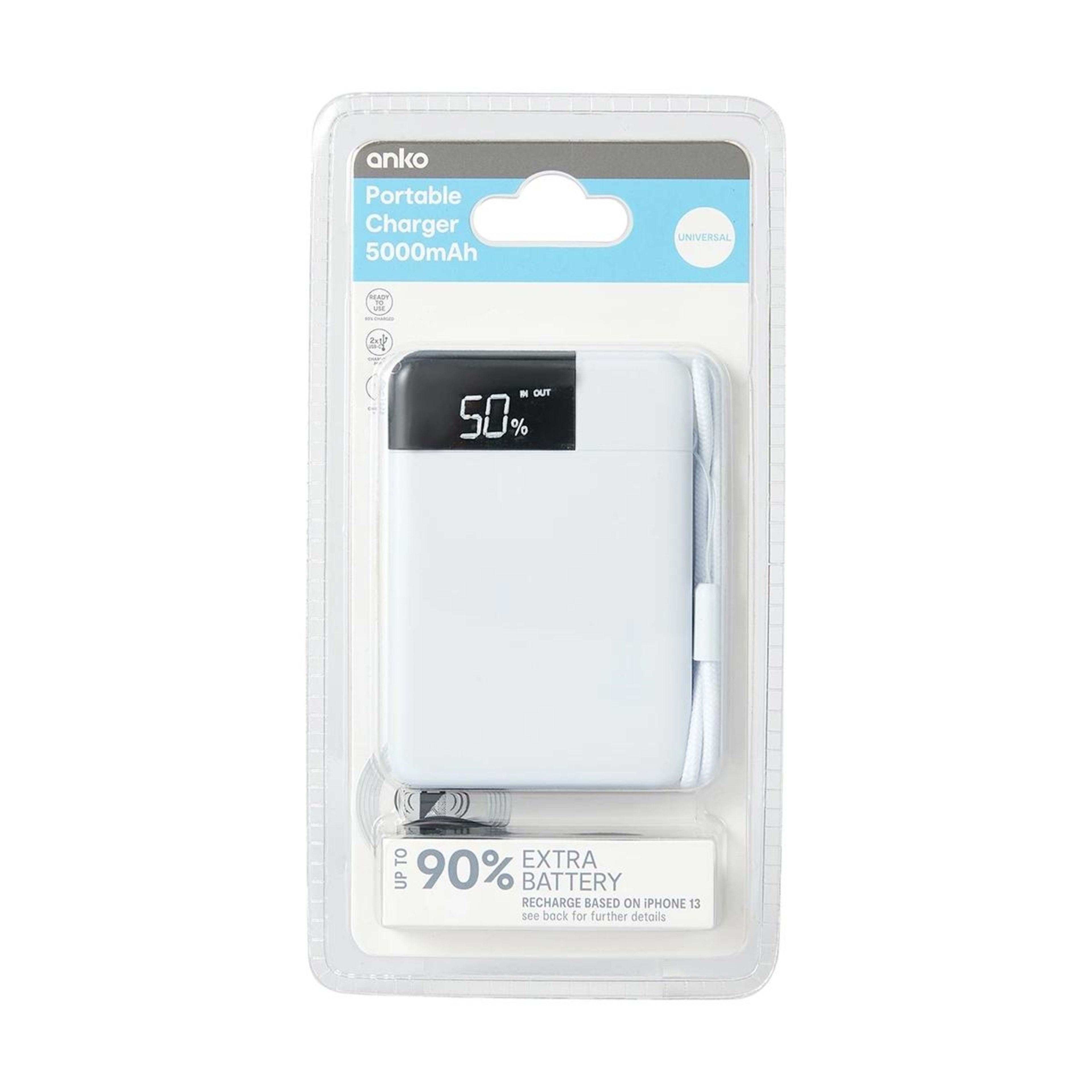 9 Portable Charger USB A and C 15W 5000mAh, 9 of 10