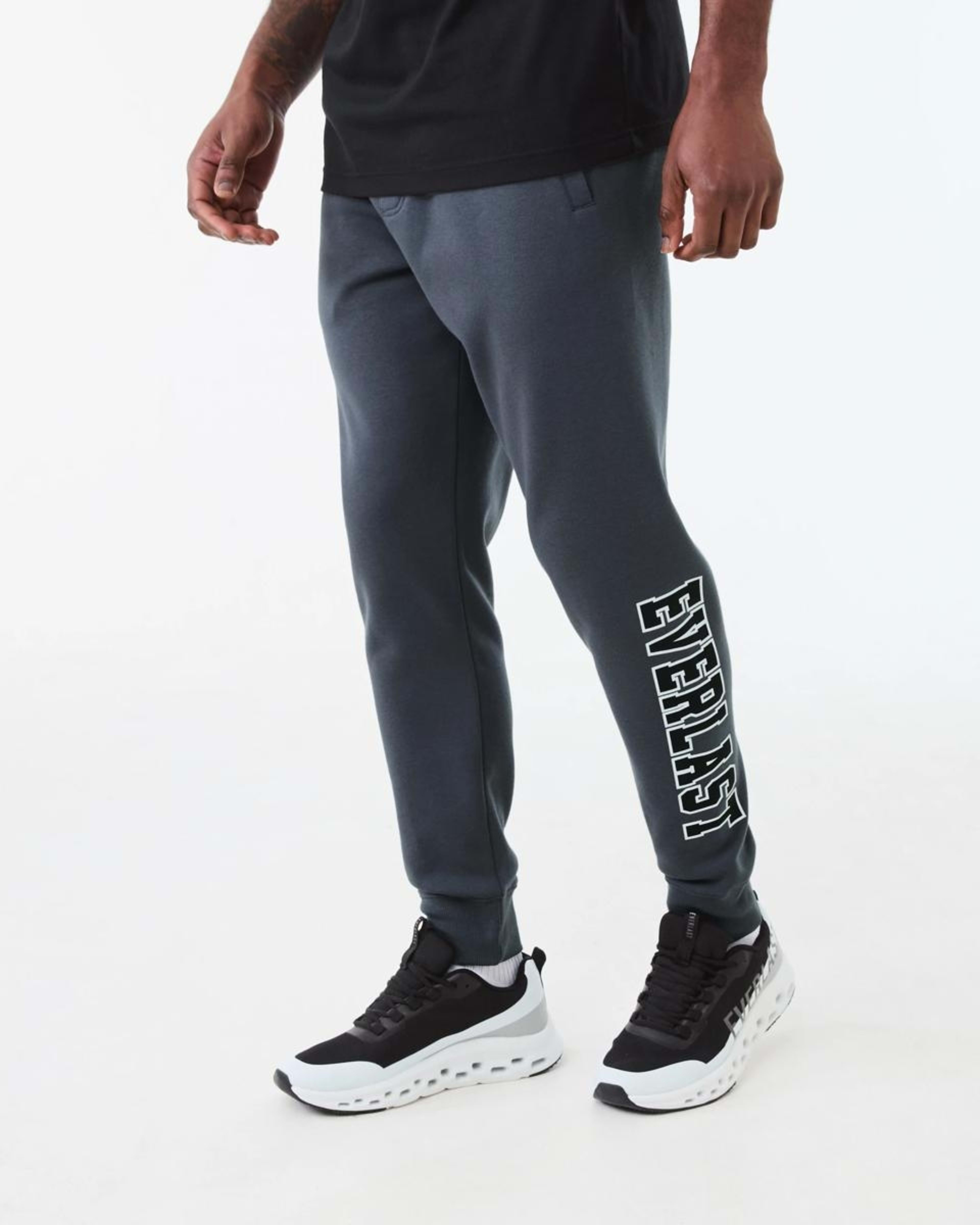 1 Everlast Mens Block Trackpants EVER ASH GREY, 1 of 7