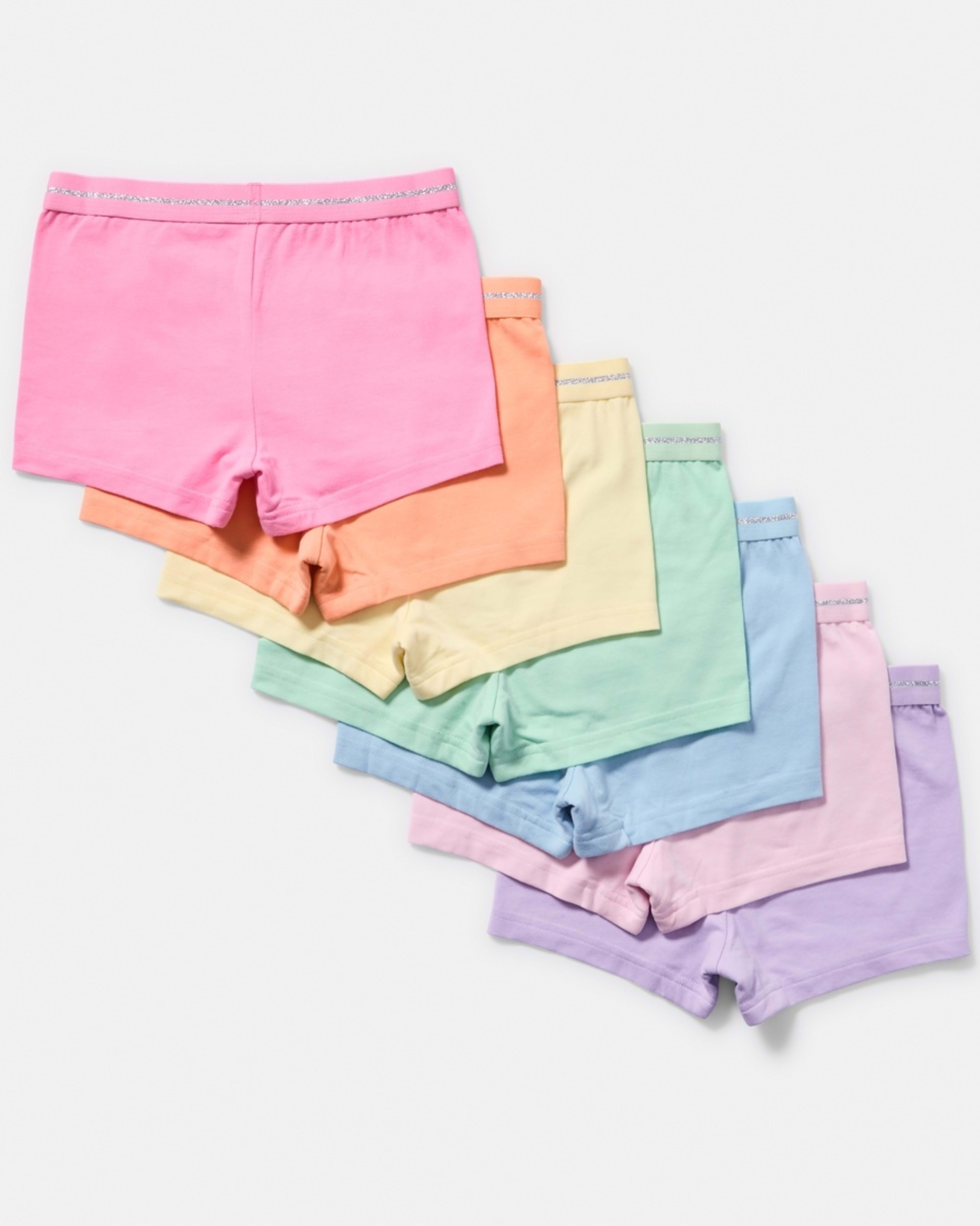 2 7 Pack Shorties MULTI COLOUR LUREX, 2 of 10