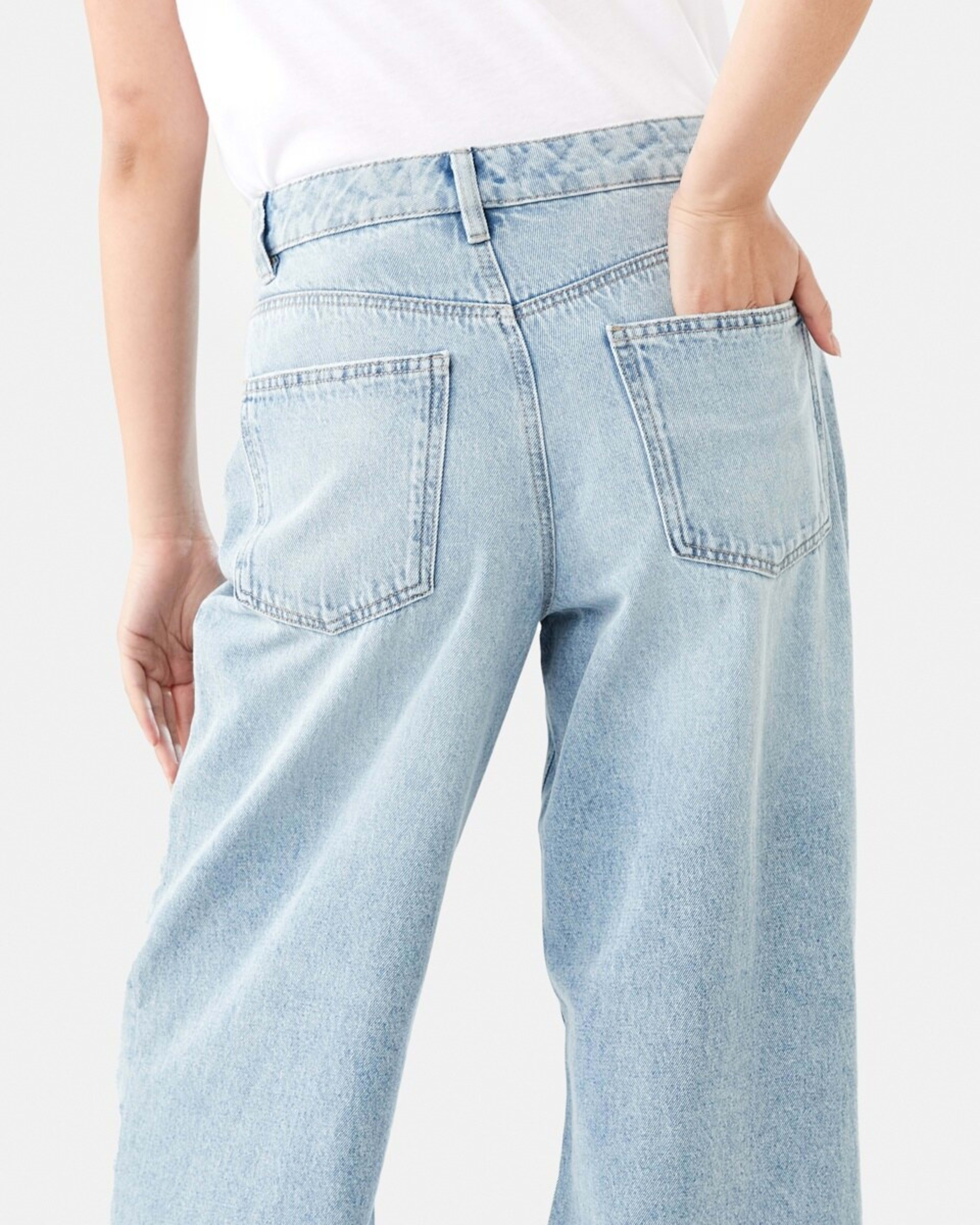 8 Wide Leg Jeans LIGHT WASH DENIM, 8 of 9