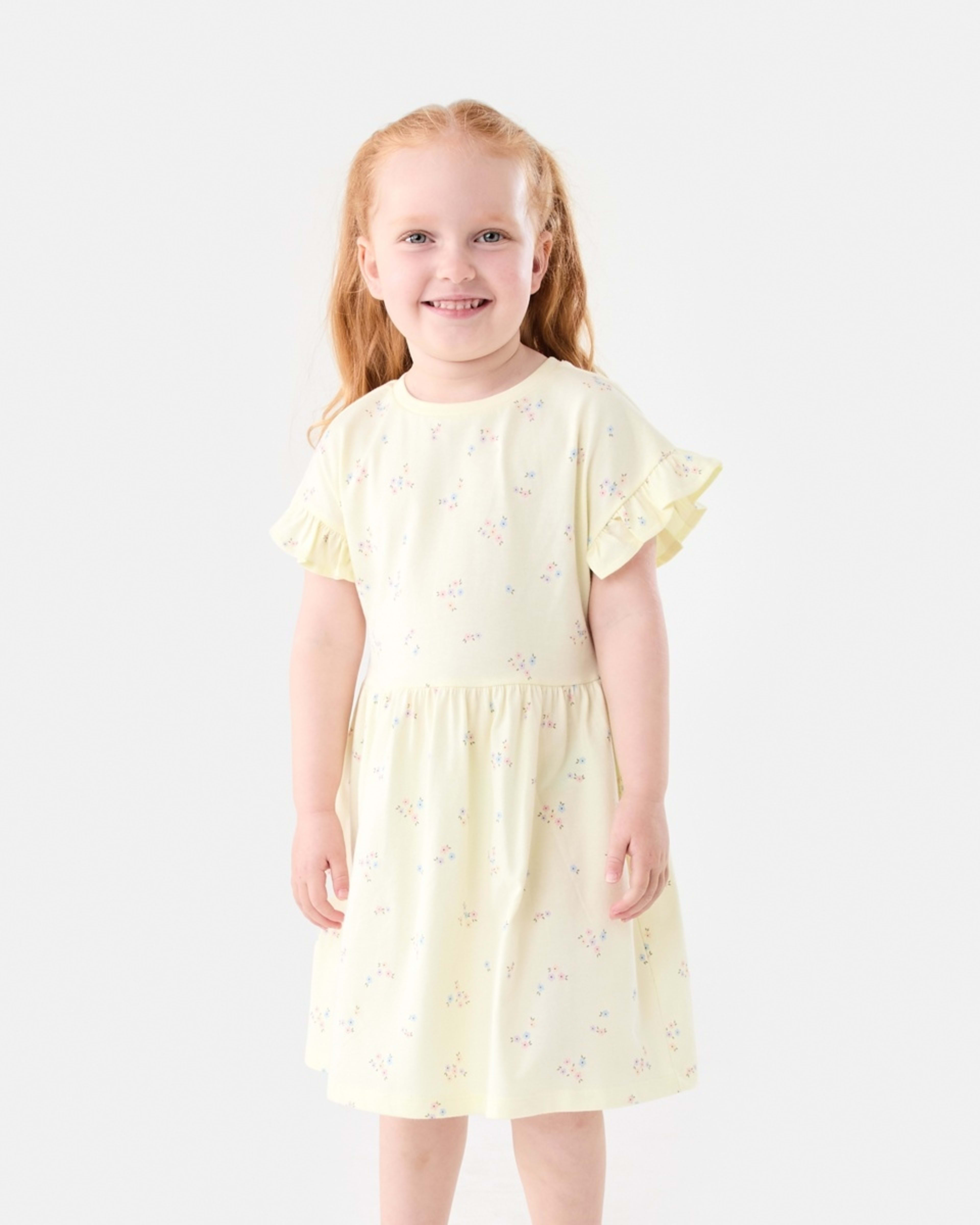 1 Jersey Dress BLUSH BLOOMS FLORALS SORBET