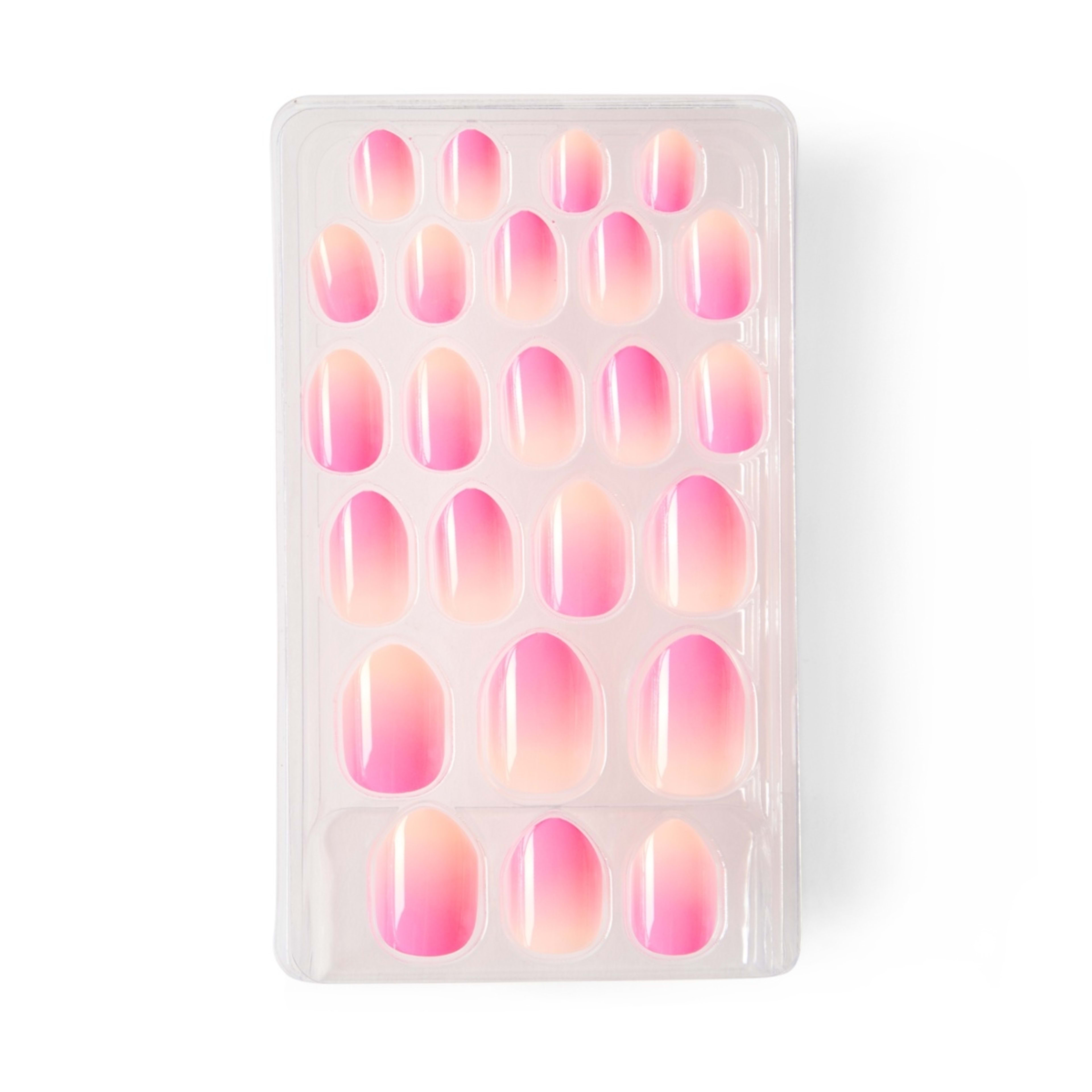 4 OXX Junior 24 Pack Pre-Glued Stick-On Nails - Sunrise Ombre, 4 of 5