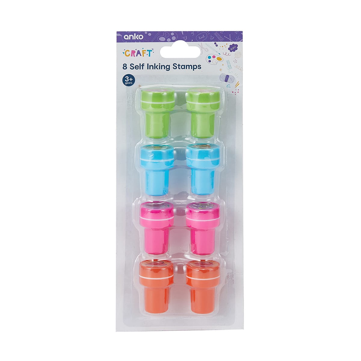 8 Pack SelfInking Stamps Kmart