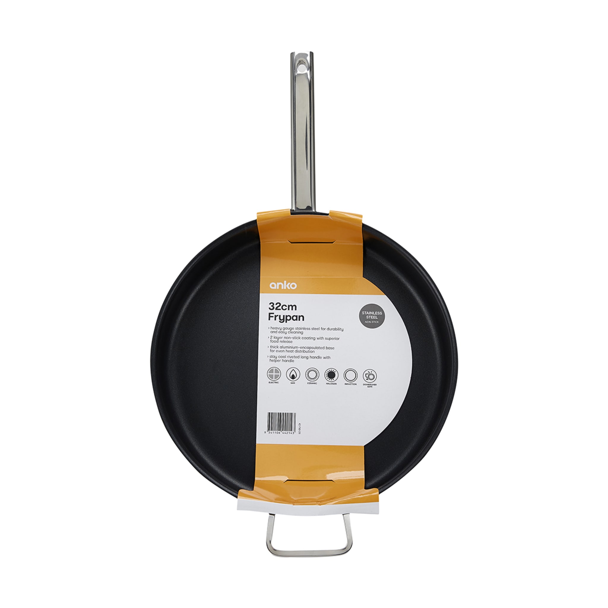 32cm Stainless Steel Frypan Kmart