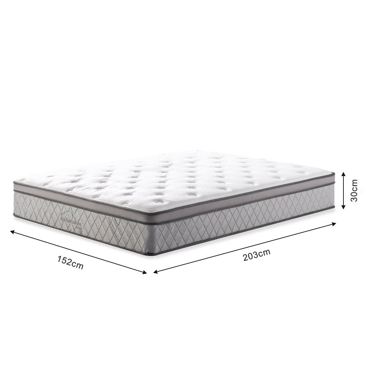 Queen Bed Euro Top Pocket Spring Mattress Kmart