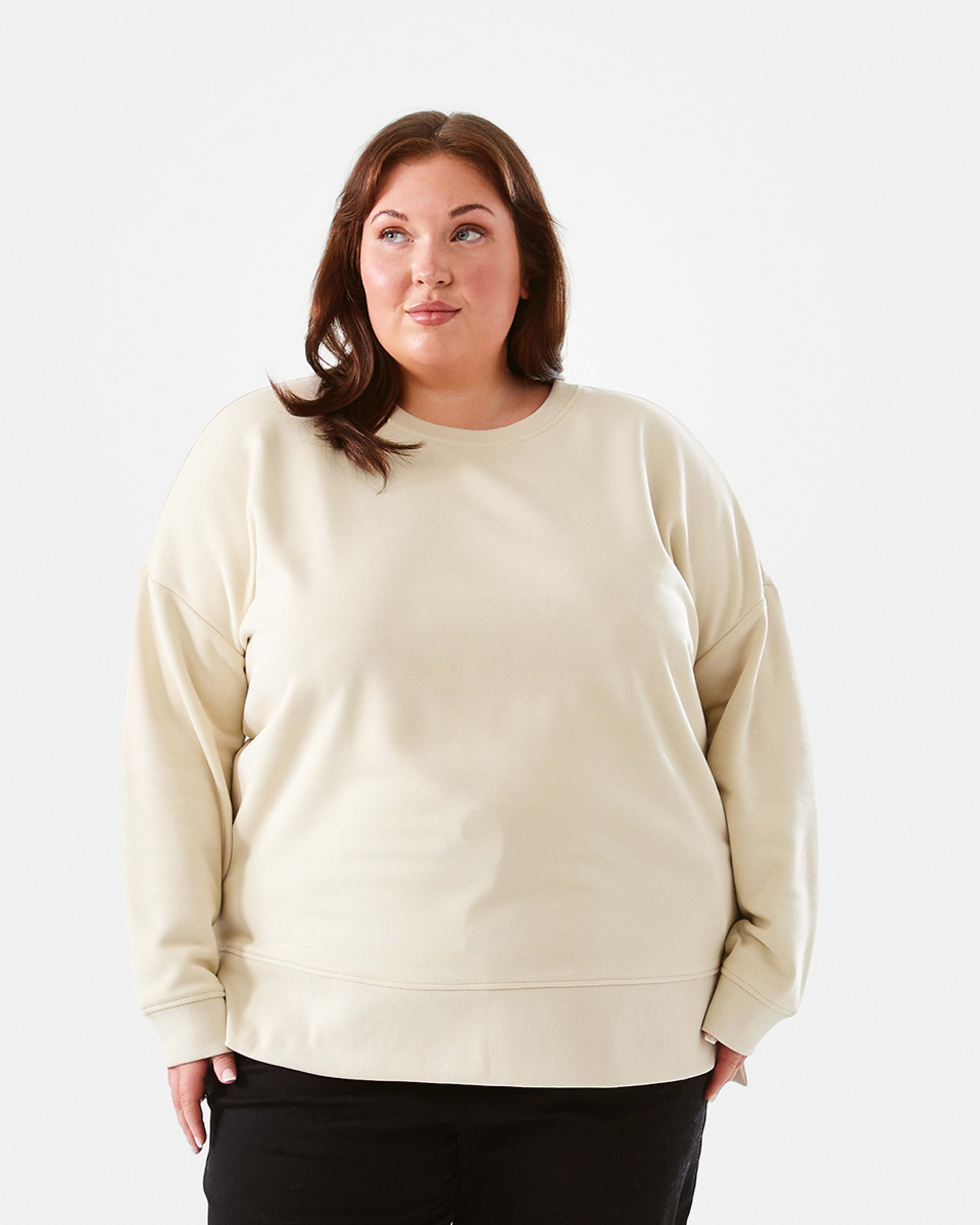 Curve Long Sleeve Boxy Sweatshirt Kmart