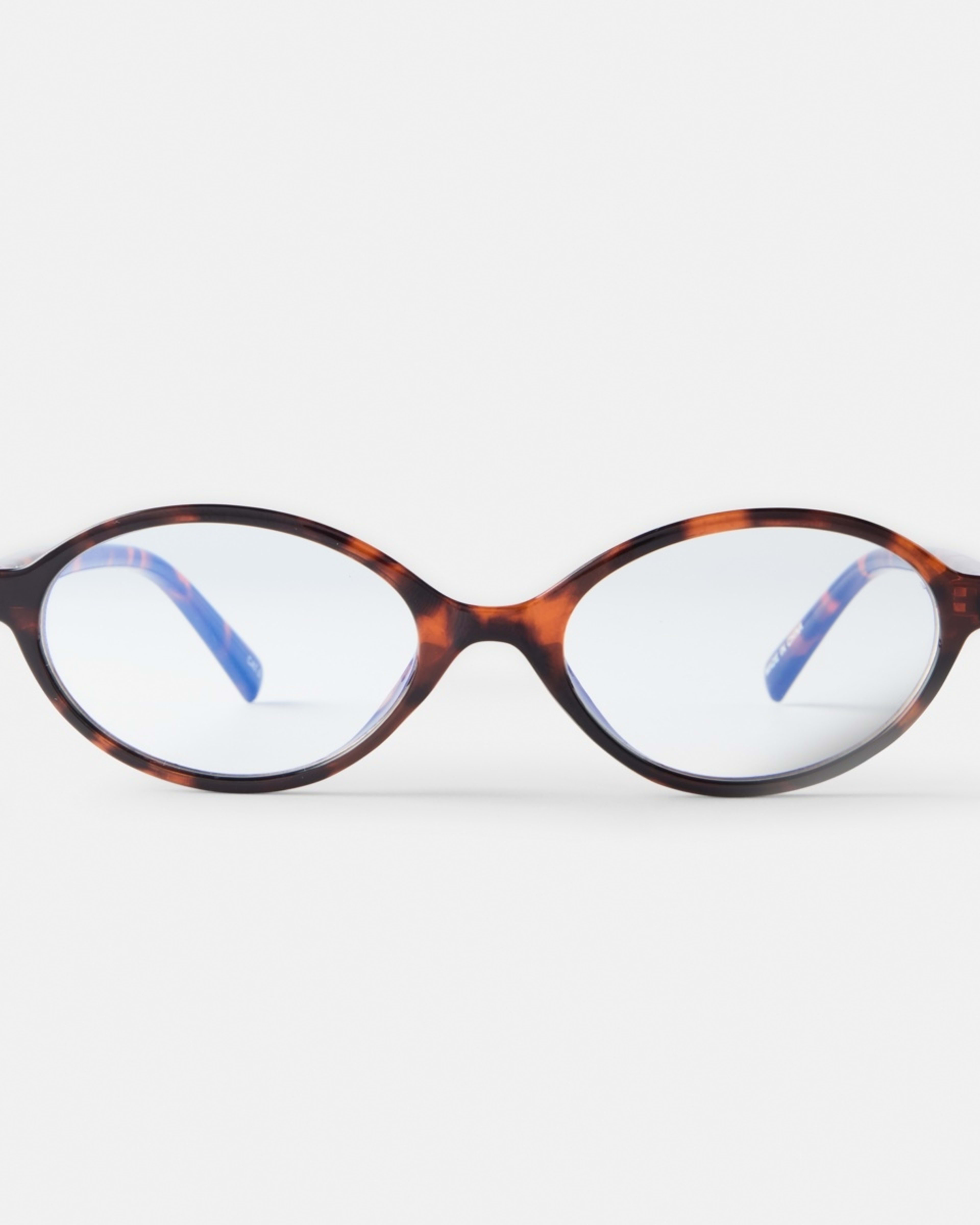 1 Womens Oval Blue Light Glasses Tort, 1 of 7