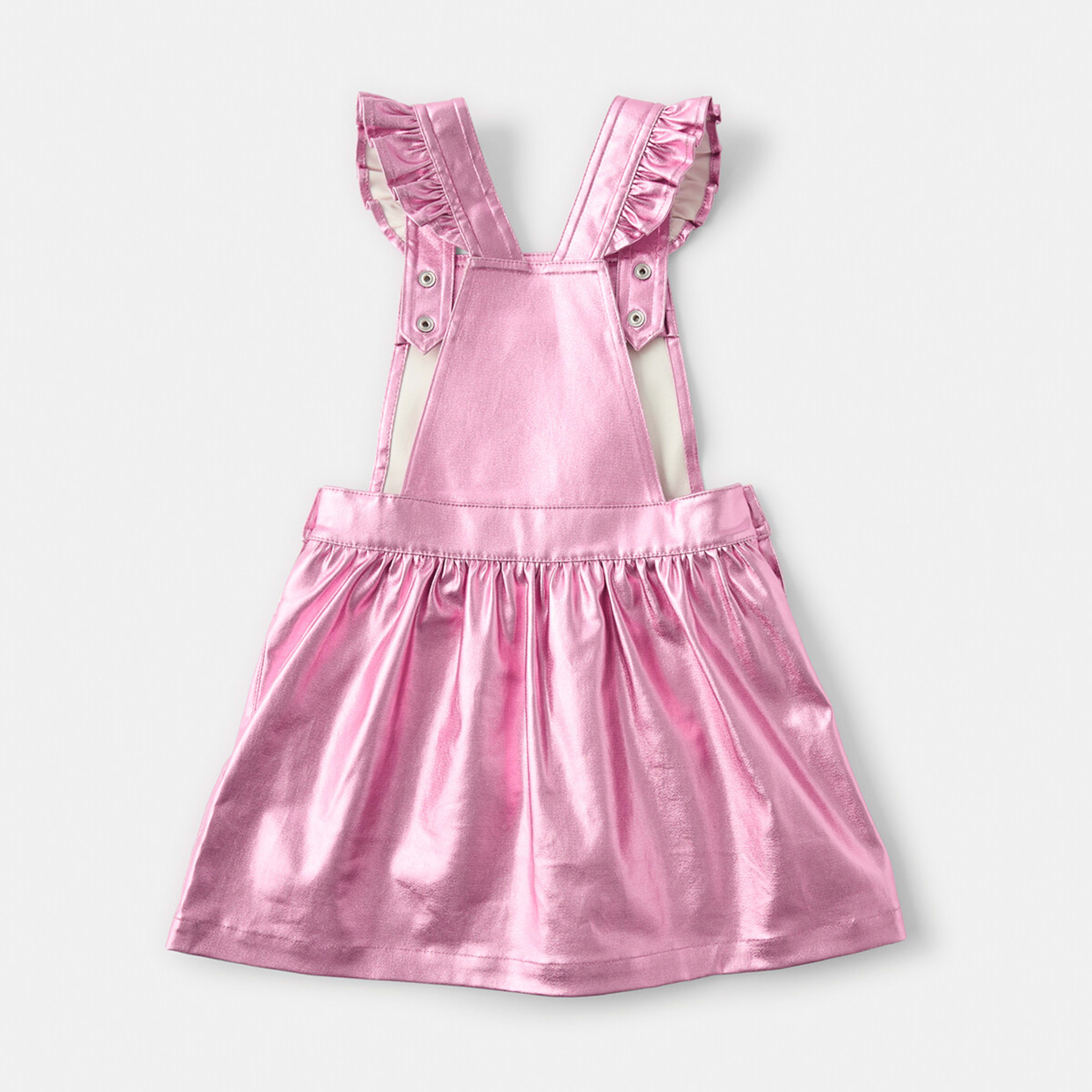 10 Pinafore Dress Pnk Foil S, 10 of 10