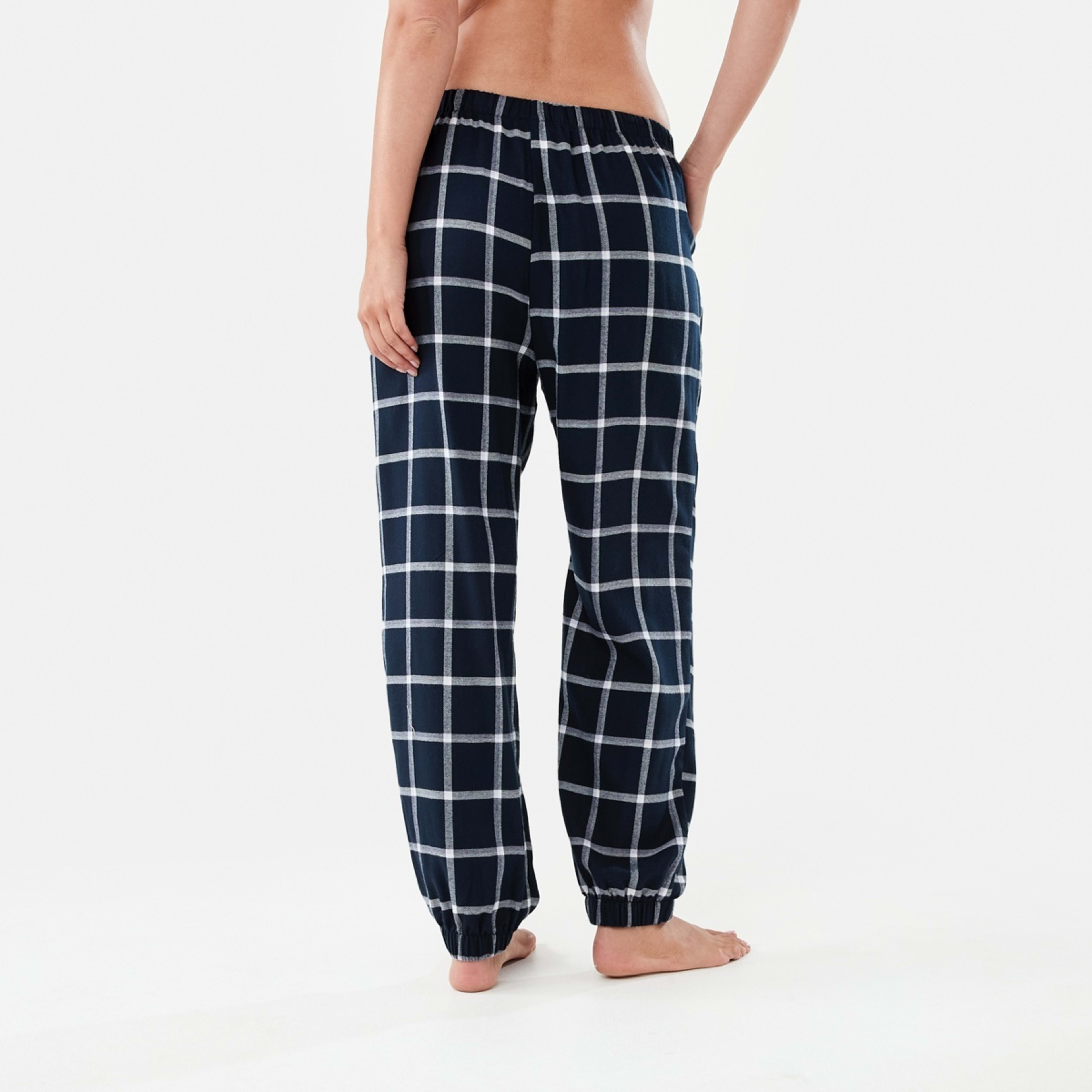 3 Cuffed Flannel Pants W Check N, 3 of 5