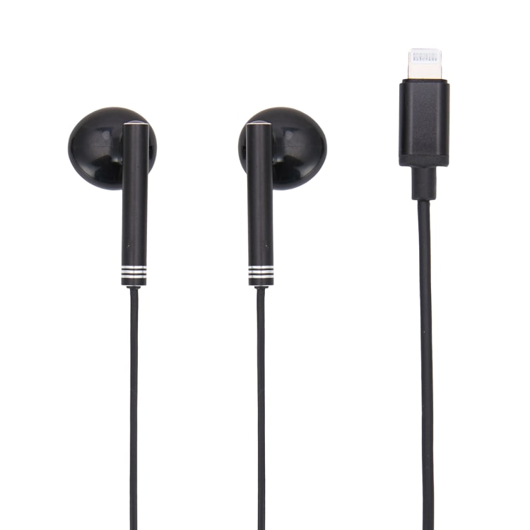 Classic Style Lightning Earphones Black Kmart