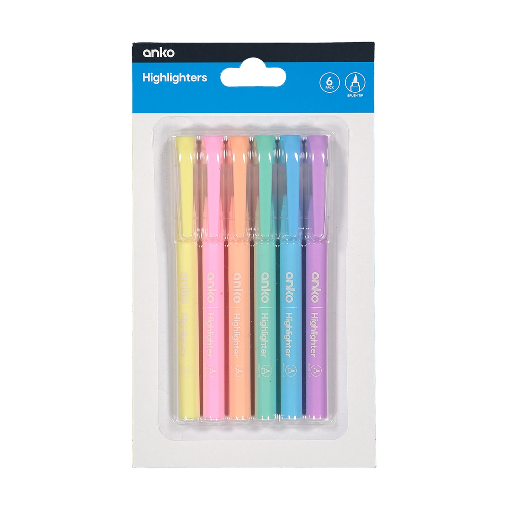 6 Pack Highlighters Kmart