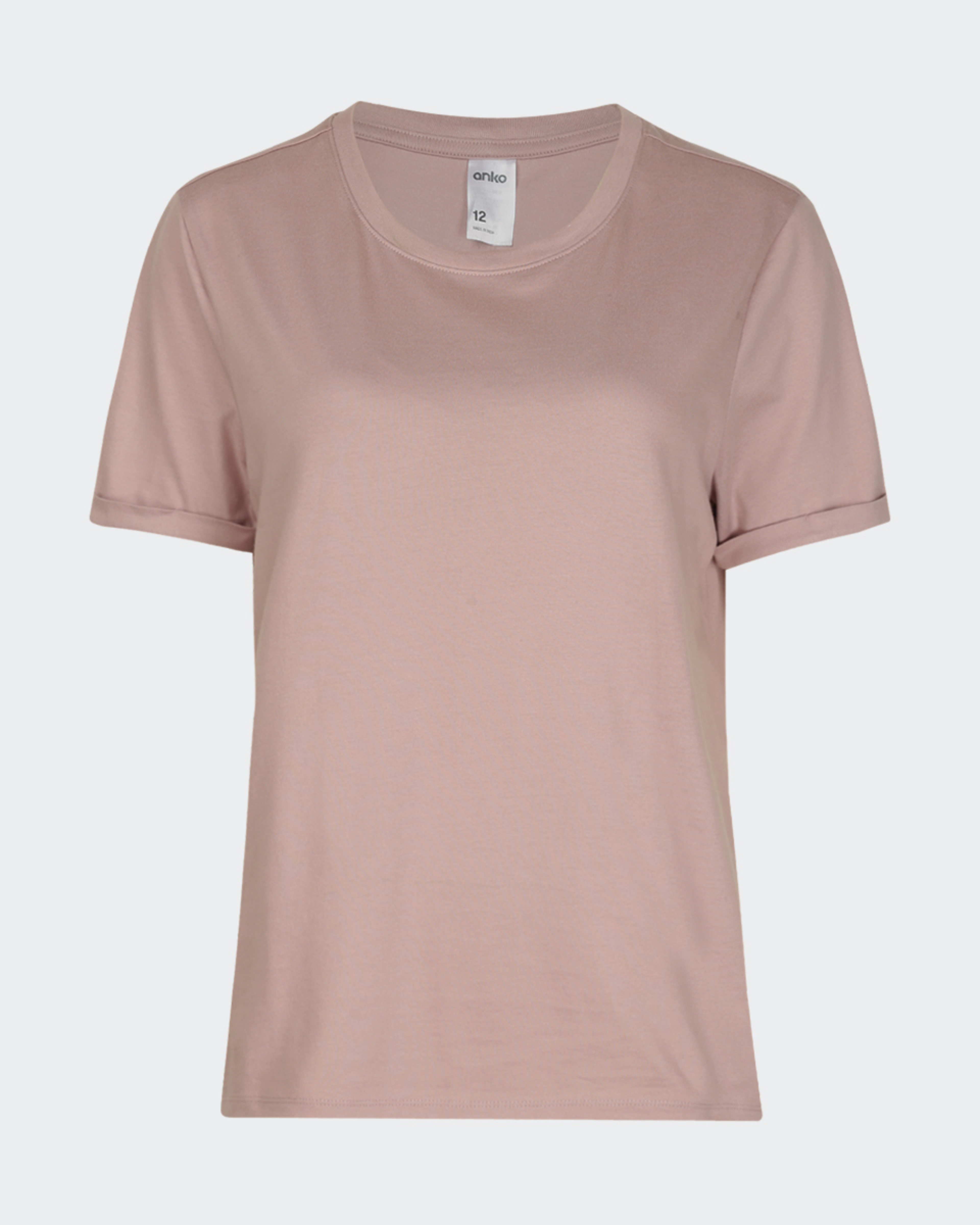 5 Short Sleeve Australian Cotton T-shirt Modest Pnk, 5 of 5