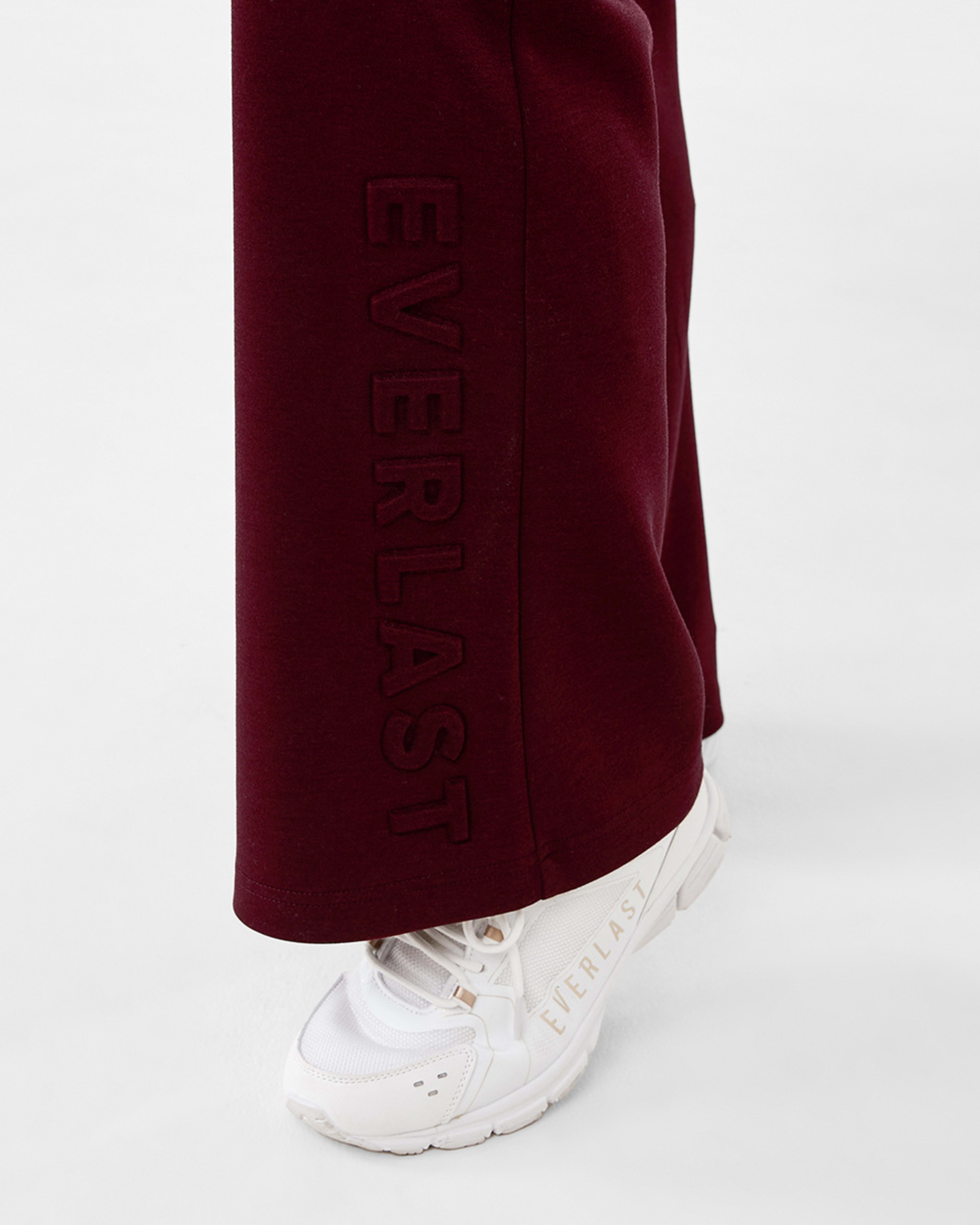 6 Everlast Womens Scuba Flare Trackpants Cherry, 6 of 7