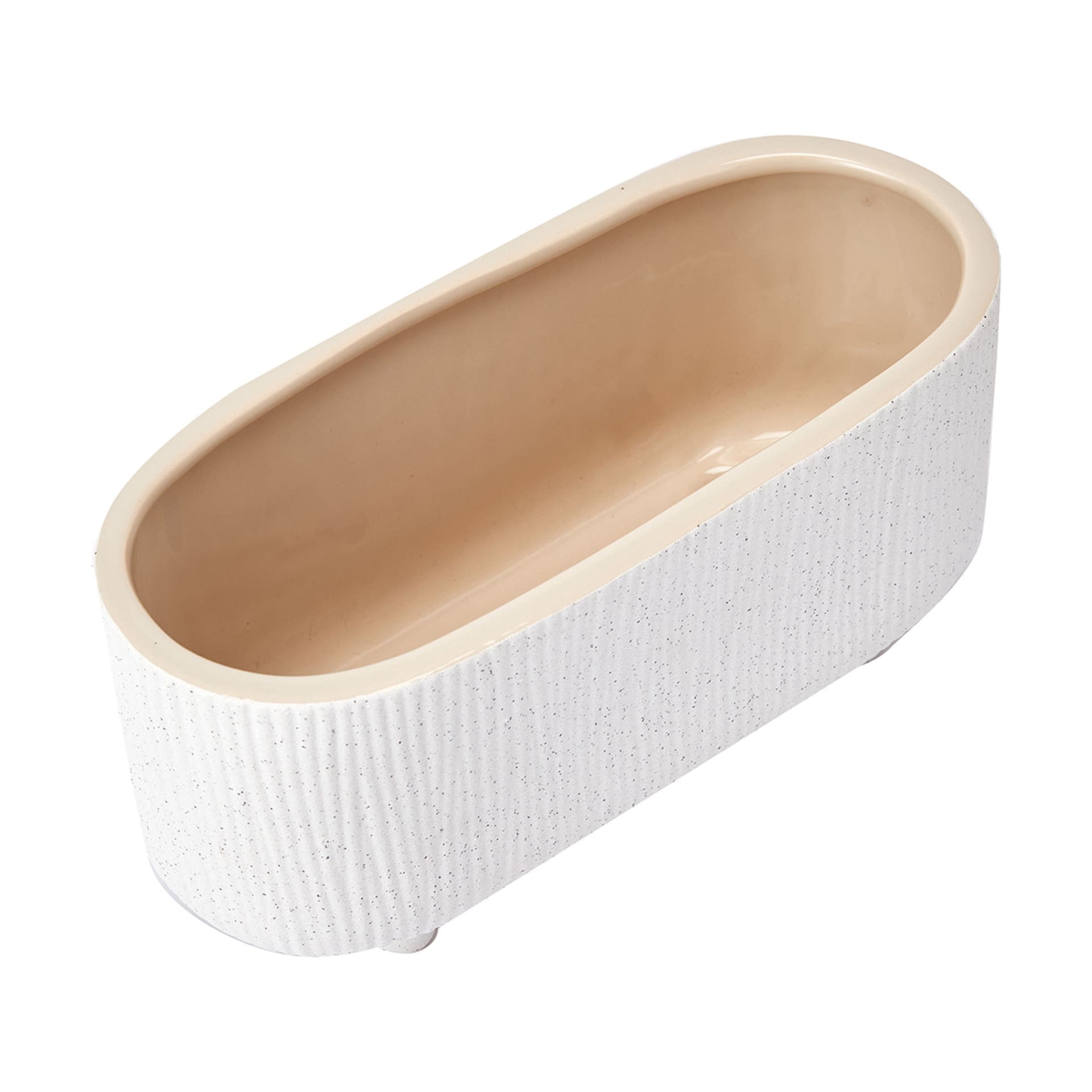 Ceramic Speckled Trough Planter Kmart