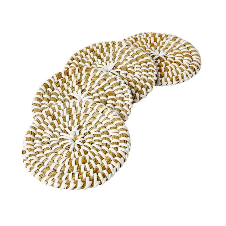 4 Pack White Coil Coasters Kmart