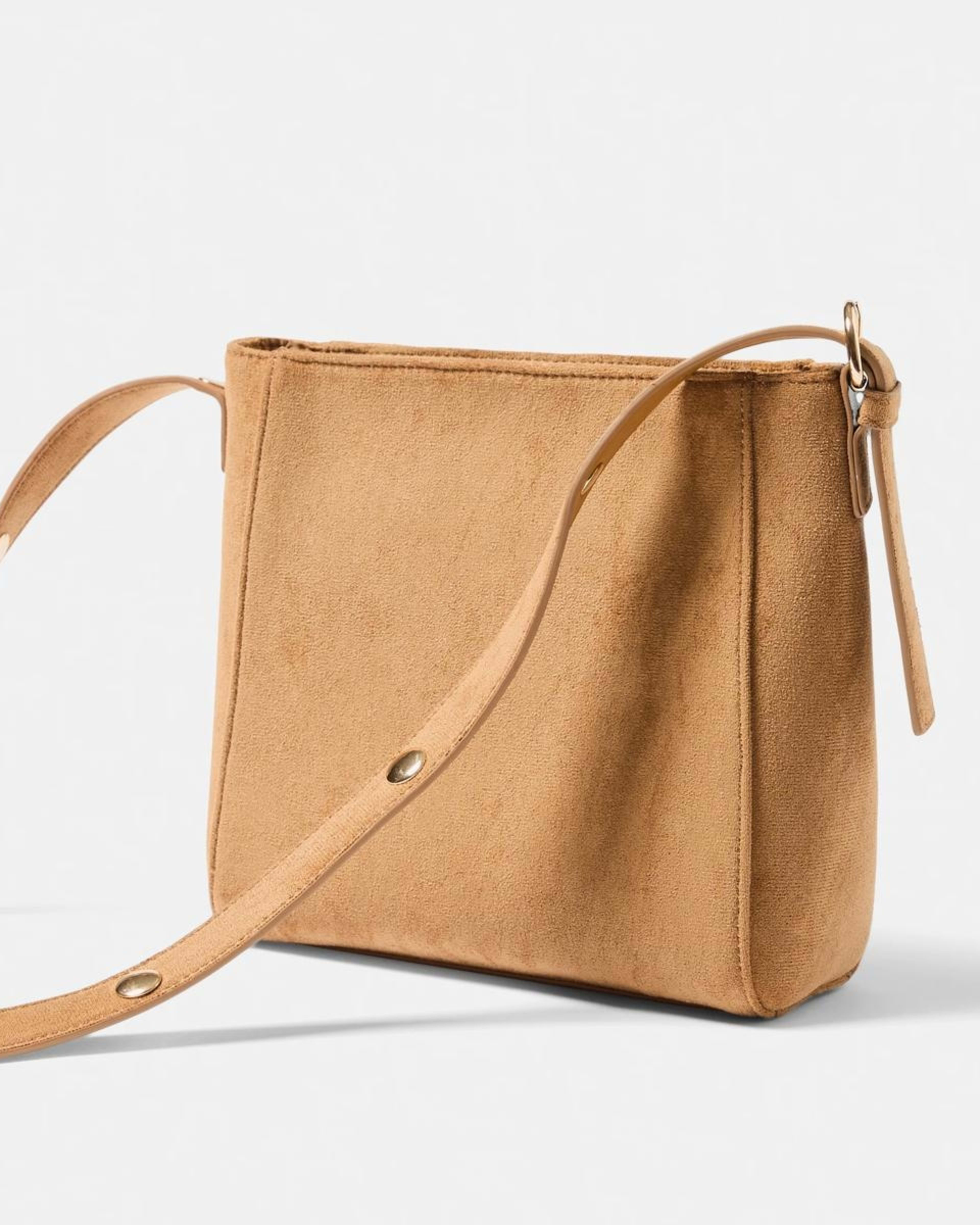 2 Studded Crossbody Bag CAMEL TAN, 2 of 8