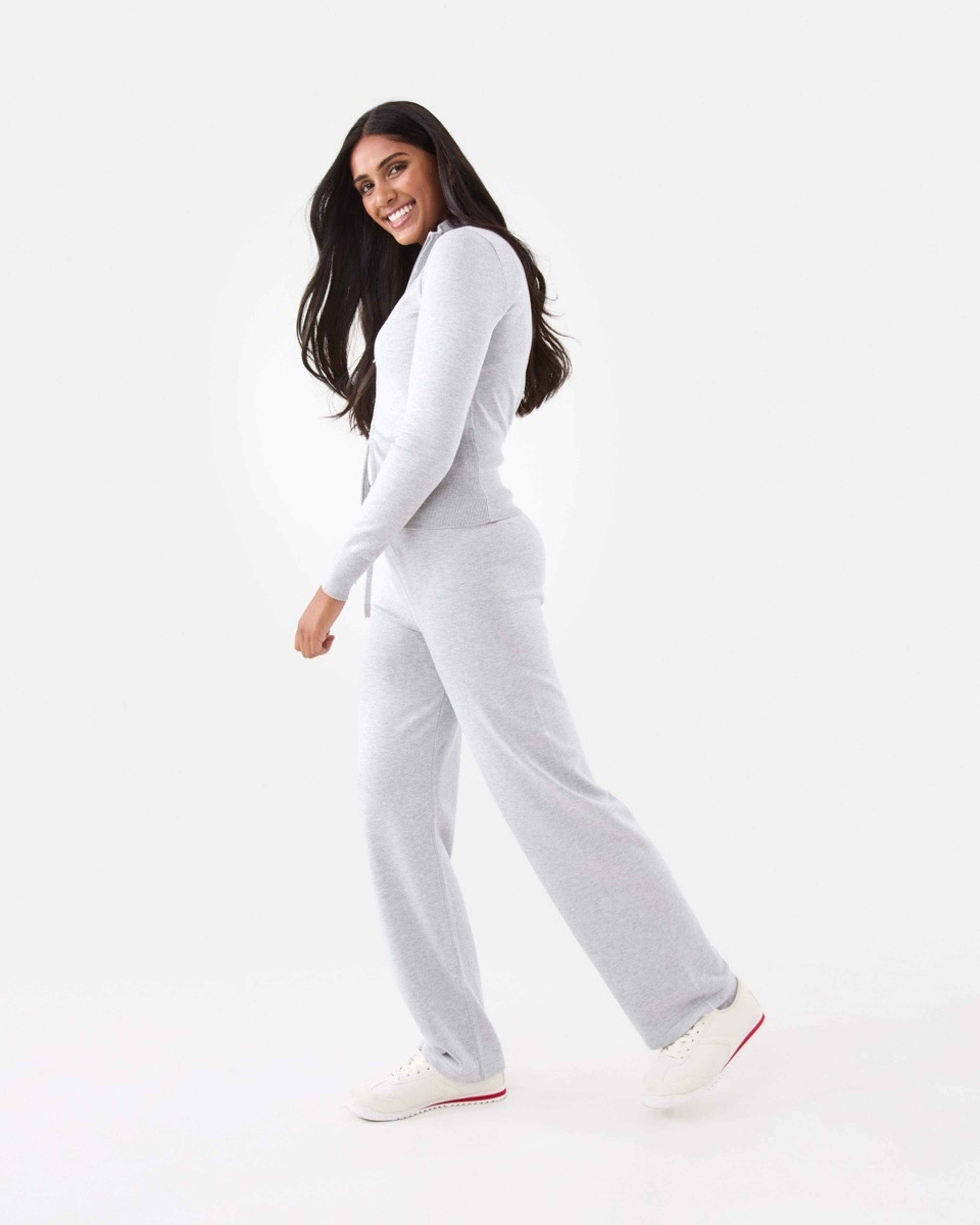 3 True Knit Tie Waist Pants Slvr Marle, 3 of 6