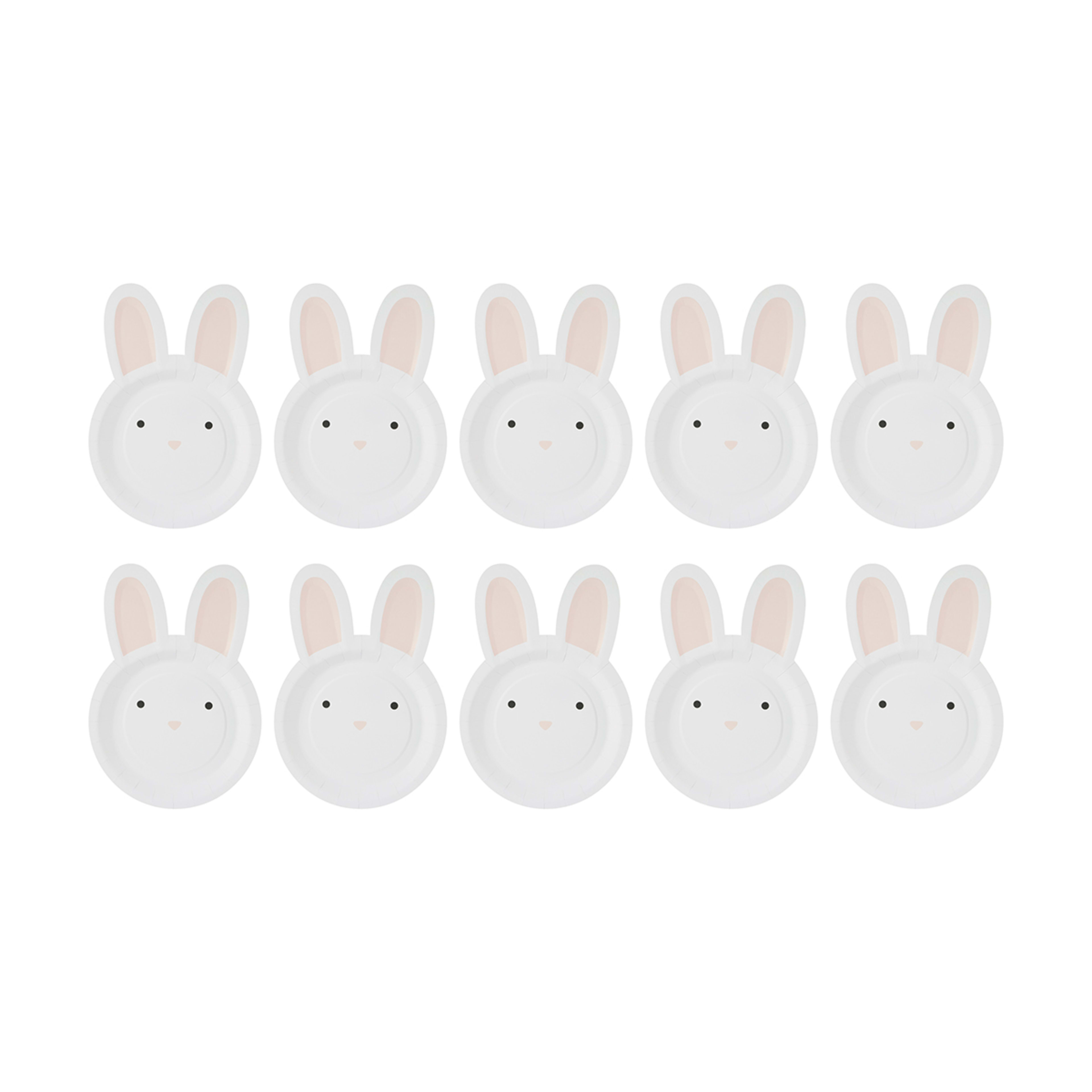 10 Piece Easter Bunny Paper Plates Kmart