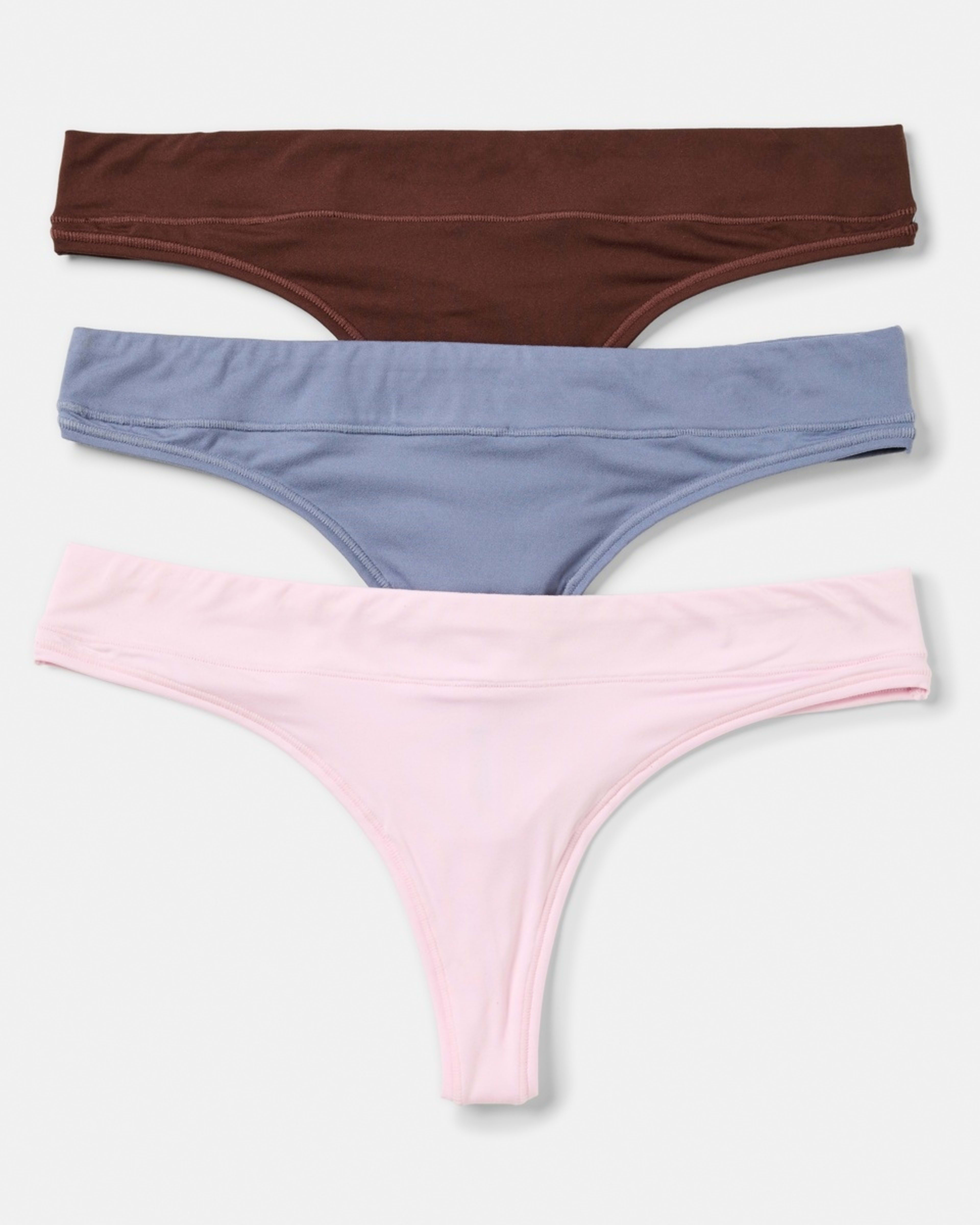 1 3 Pack Marla G-string Briefs BALLERINA, STEEL GREY, CHOCOLATE FUDGE