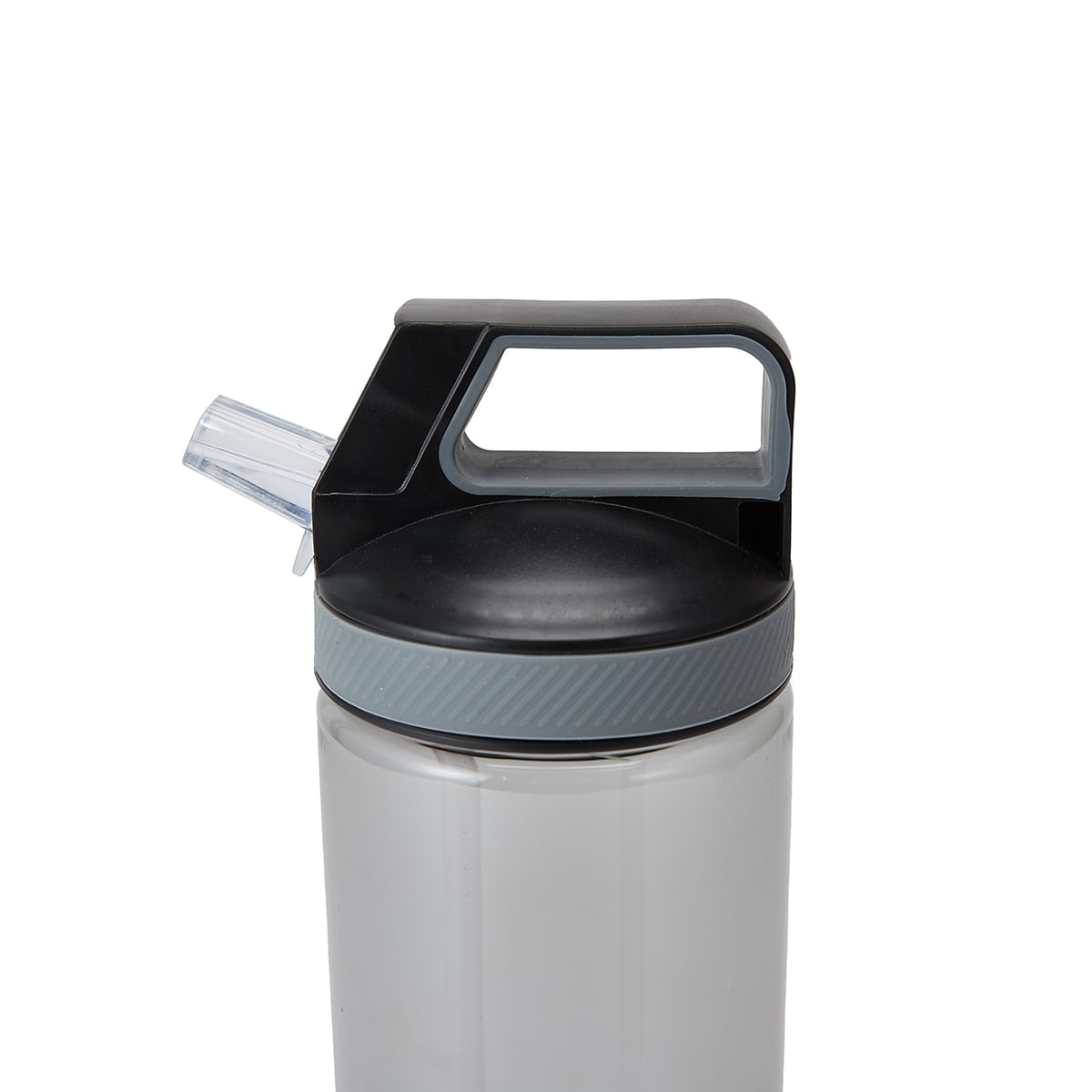 1L Charcoal Flip Top Drink Bottle with Handle - Kmart