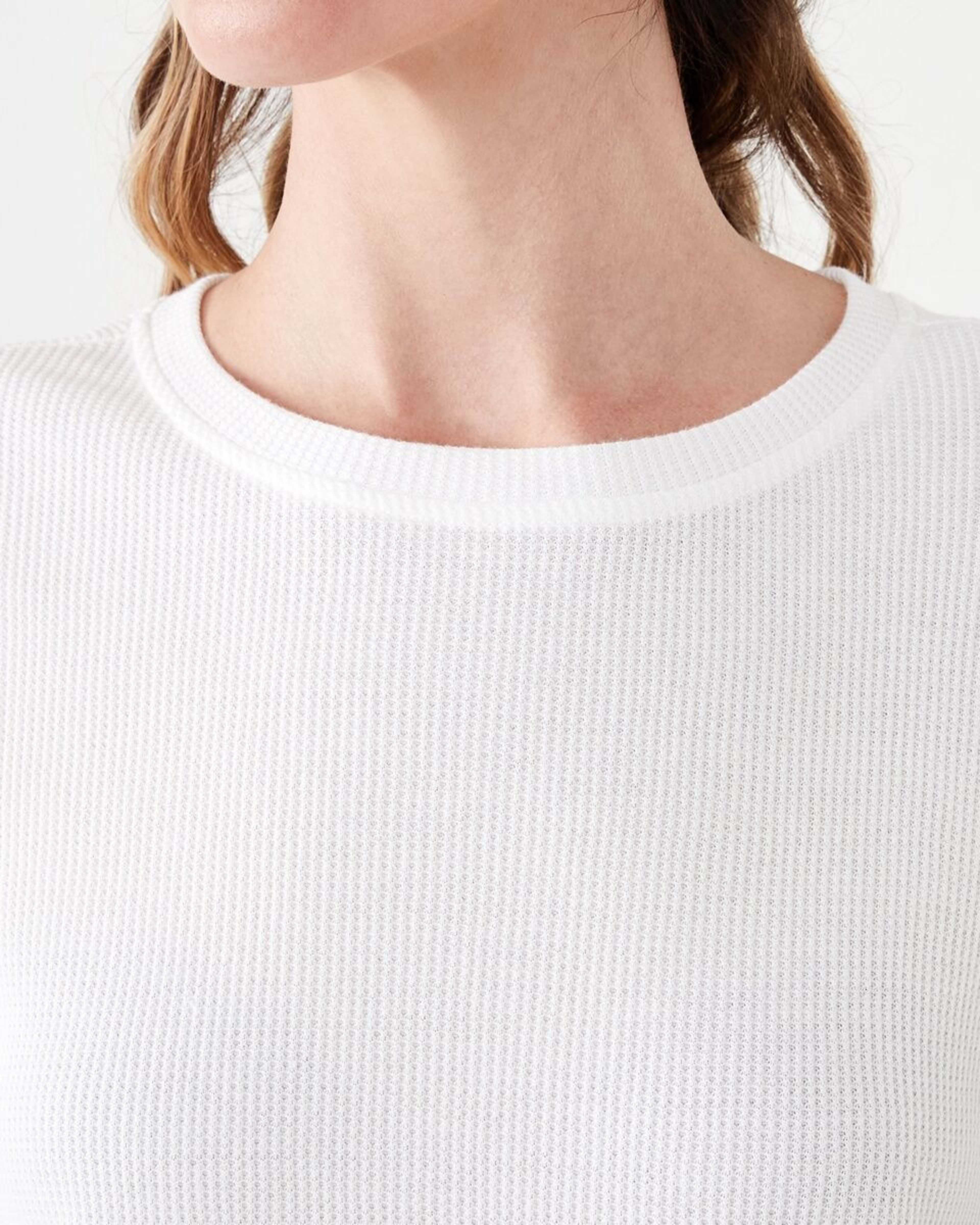 5 Waffle Boxy T-shirt WHISPER WHITE, 5 of 6